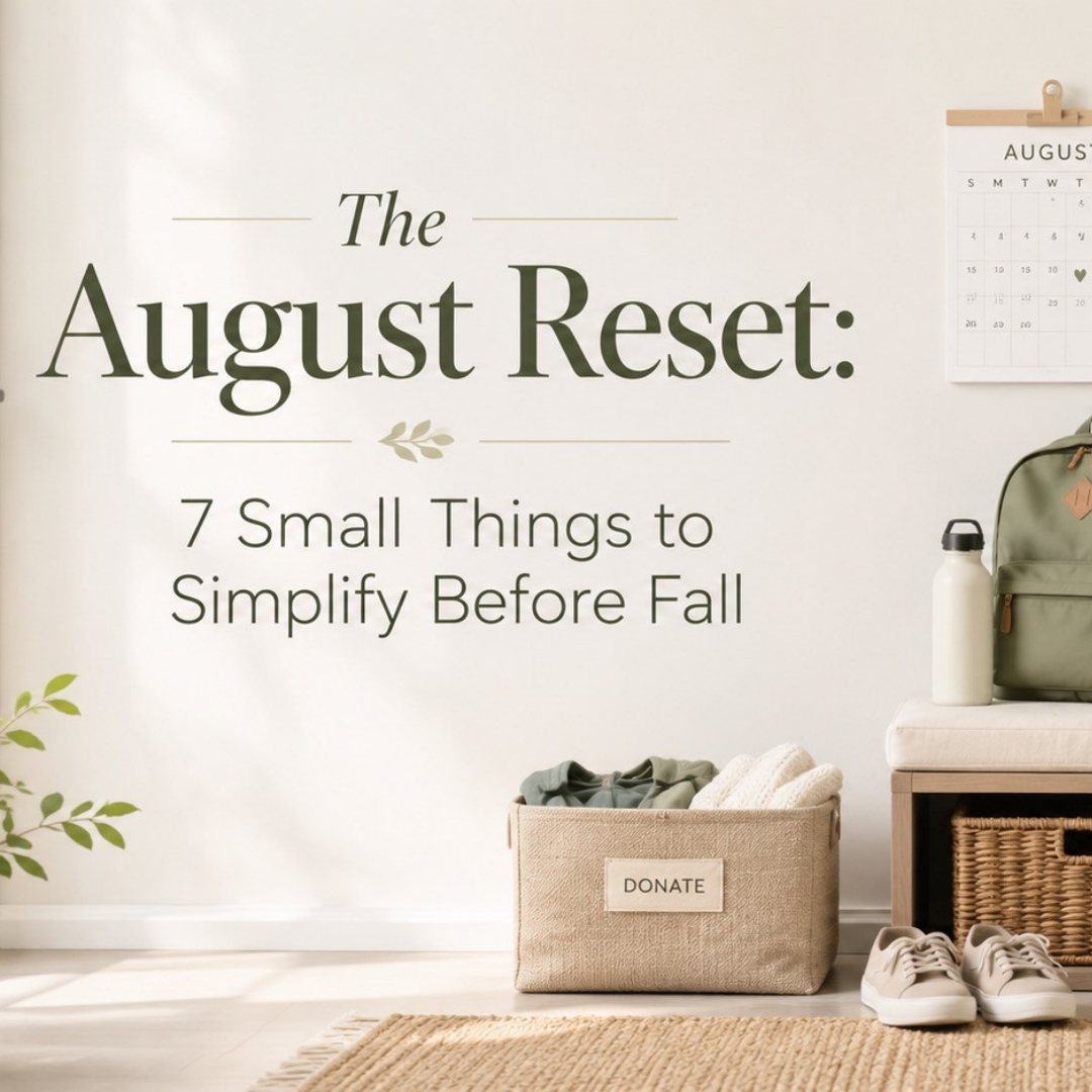 The August Reset: 7 Small Things to Simplify Before Fall