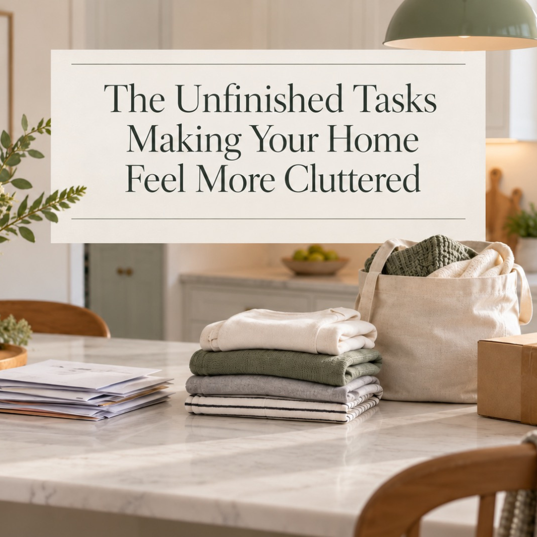 The Unfinished Tasks Making Your Home Feel More Cluttered