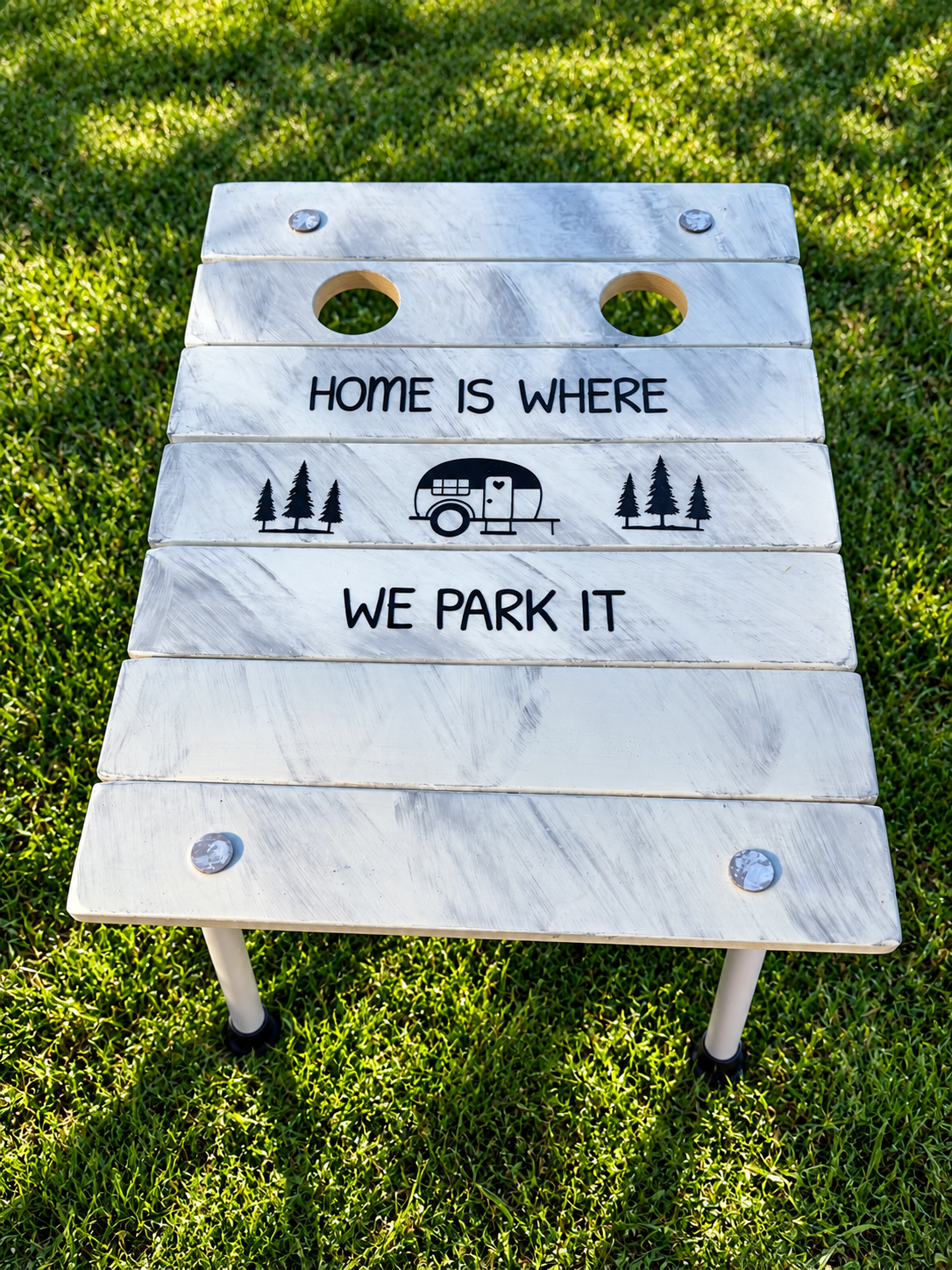 Rustic “Home Is Where We Park It” Camping Table.png