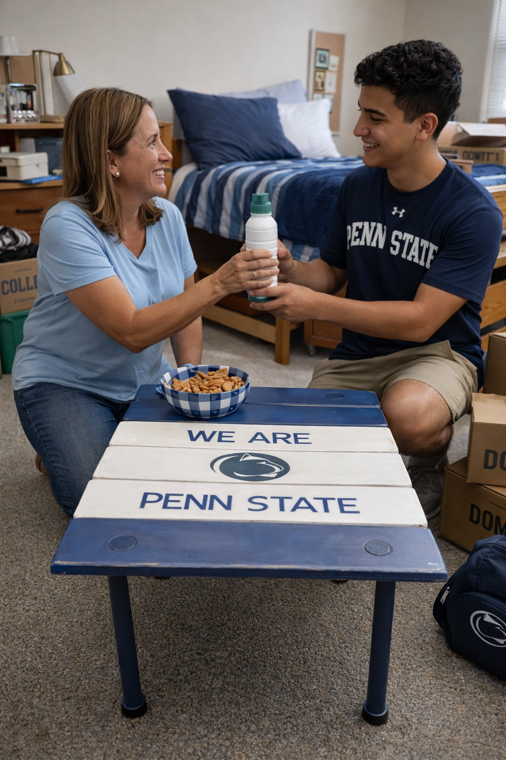 Custom University Roll-Out Table in a Bag