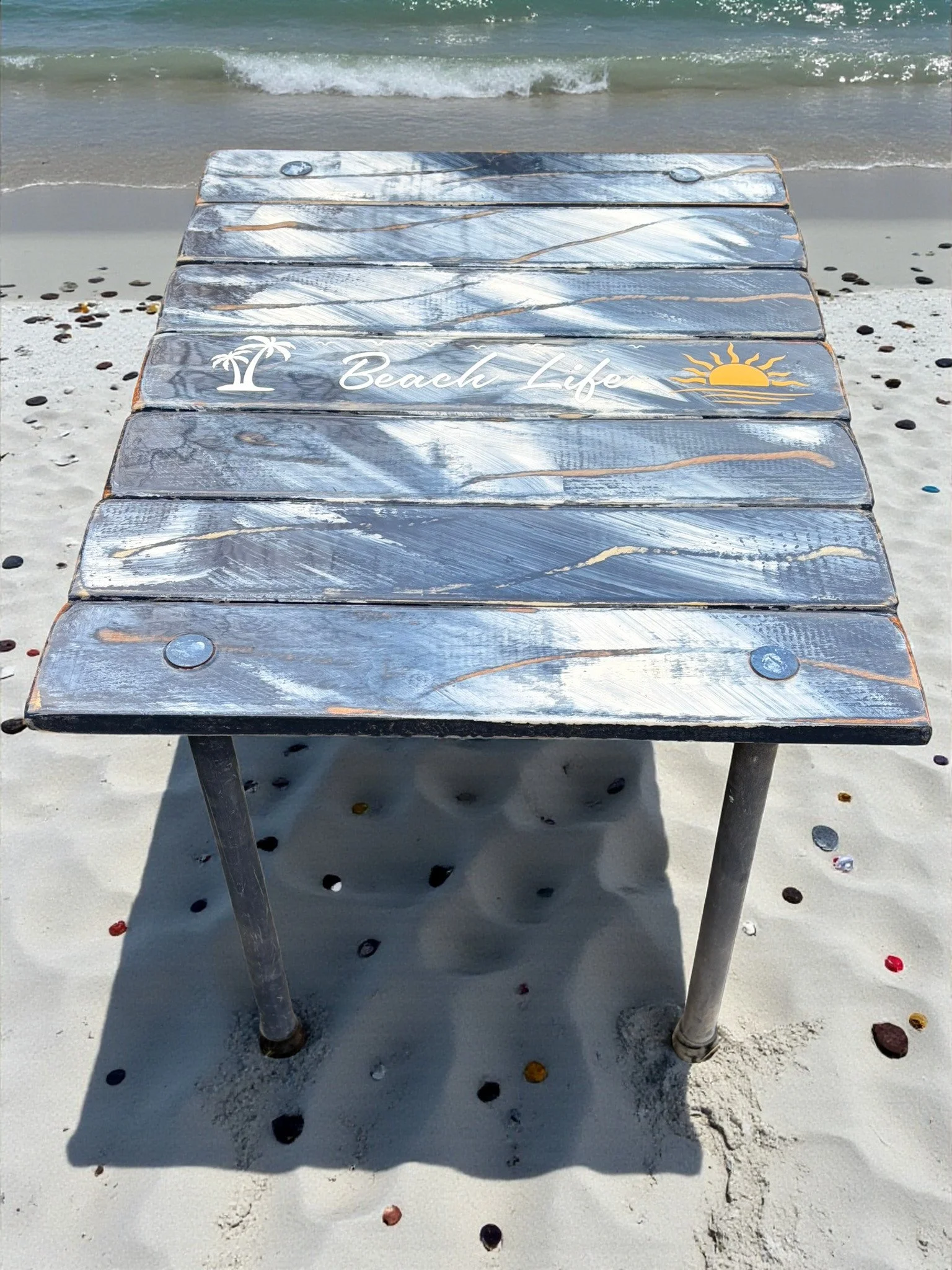 Beach Life Roll up Table in a bag