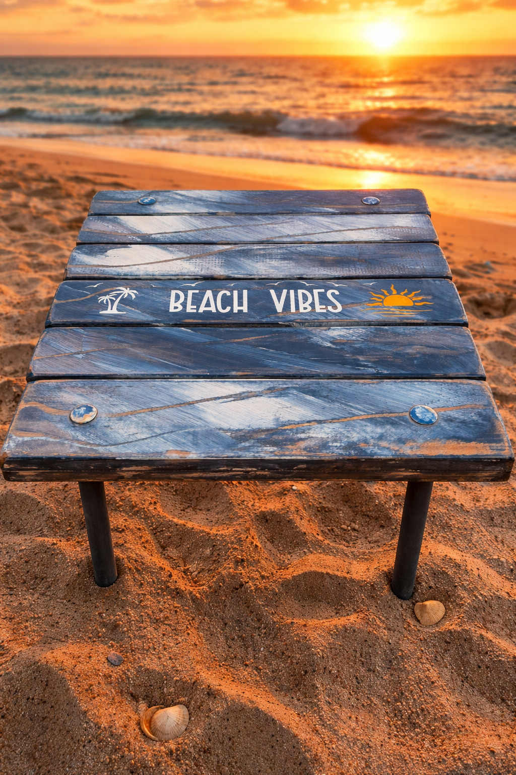 "Beach Vibes"-Denim Blue