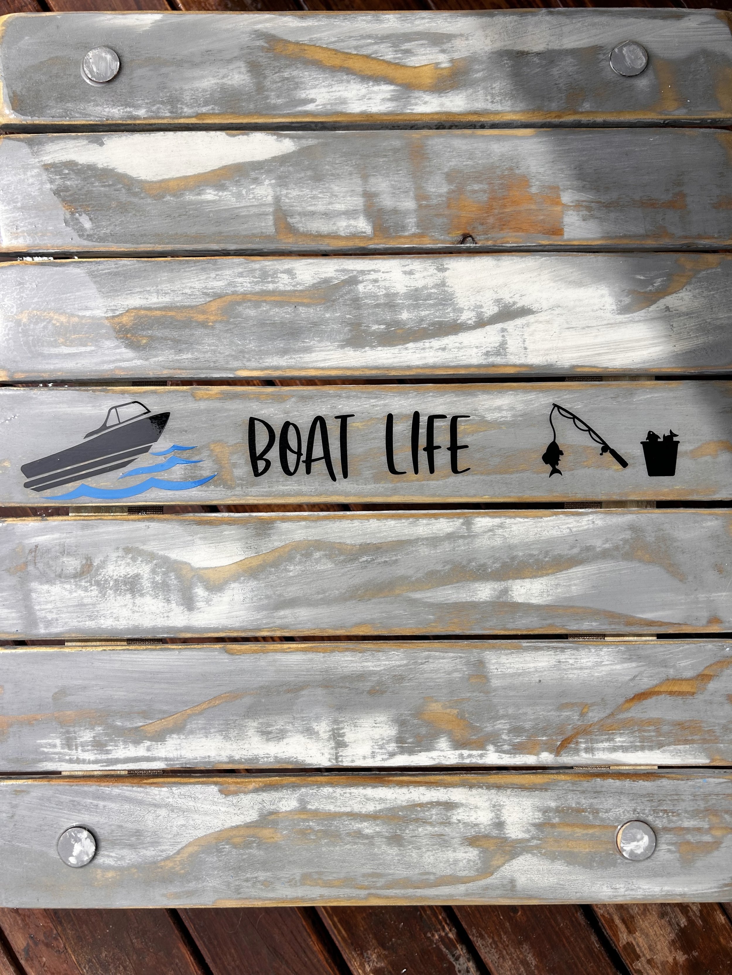 portable boat table in a bag