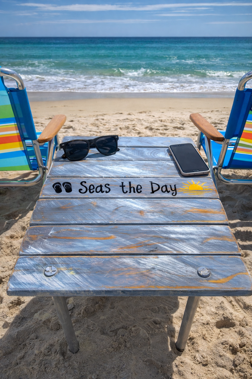 beach table cell phone.png