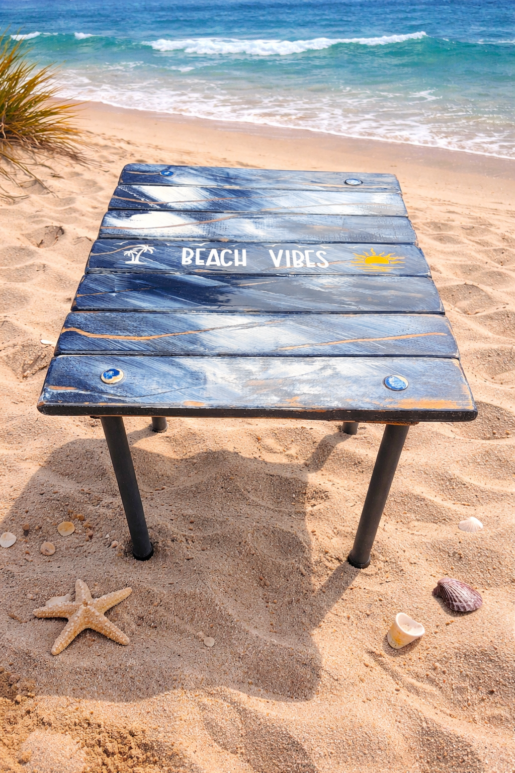 Beach Vibes Roll Out Table in a bag