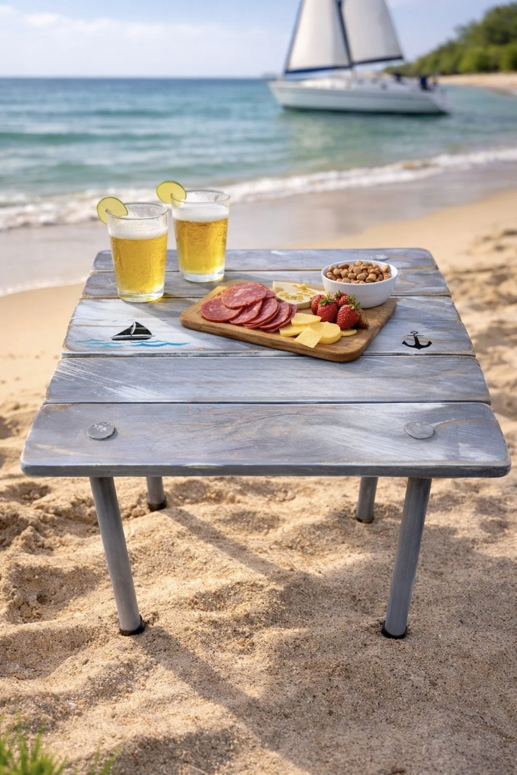 portable boat table in a bag