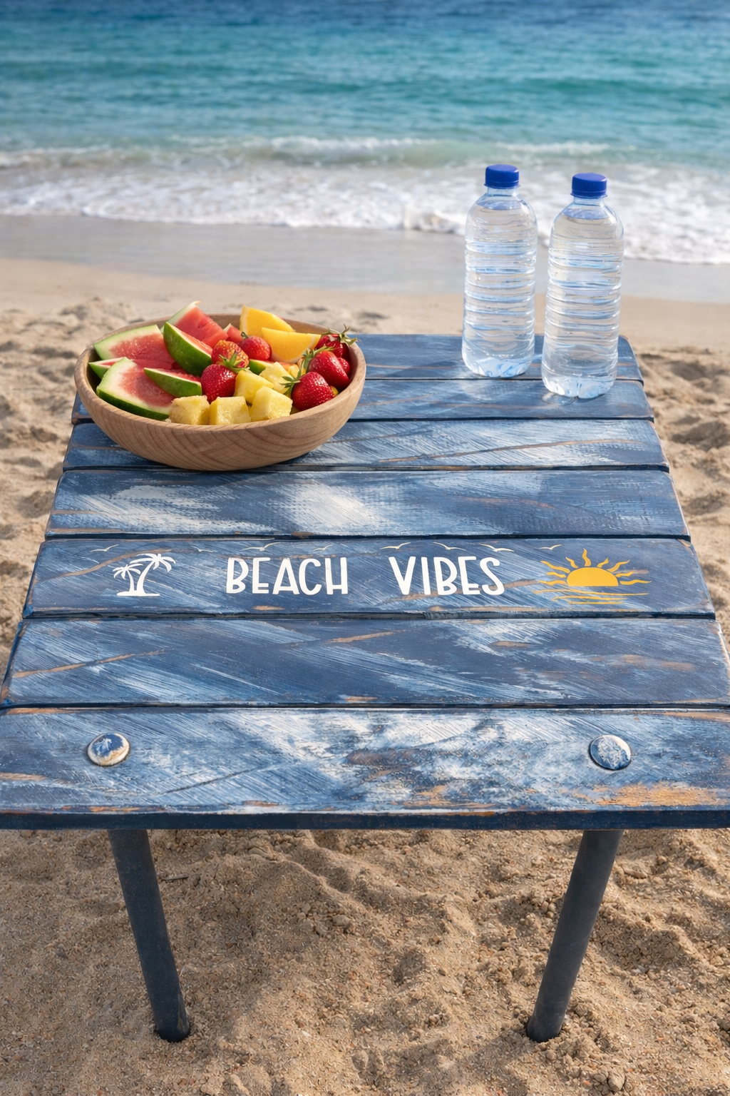 "Beach Vibes"-Denim Blue
