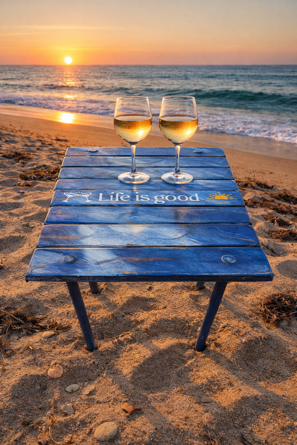 "Life is Good" Denim Blue