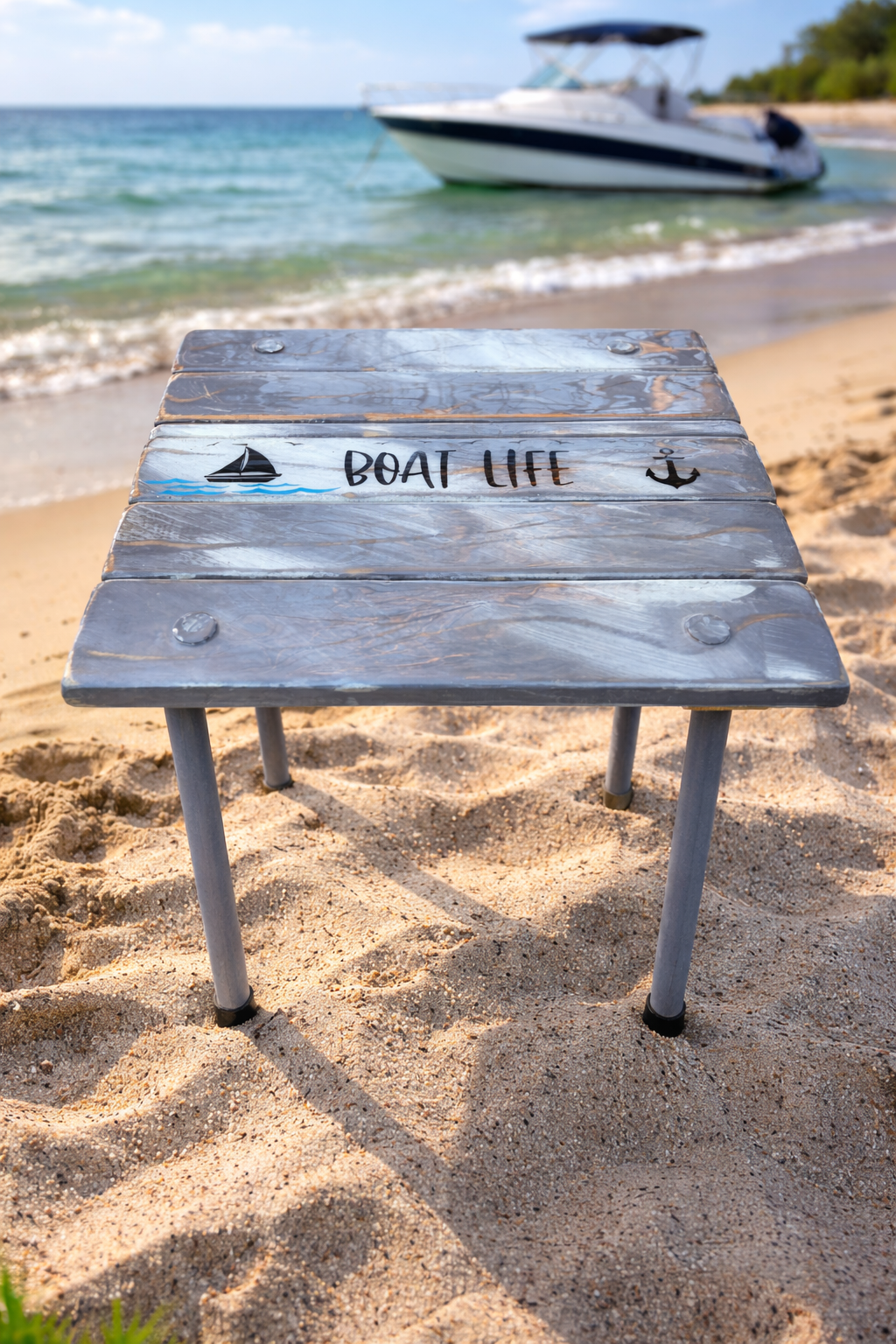 portable boat table in a bag