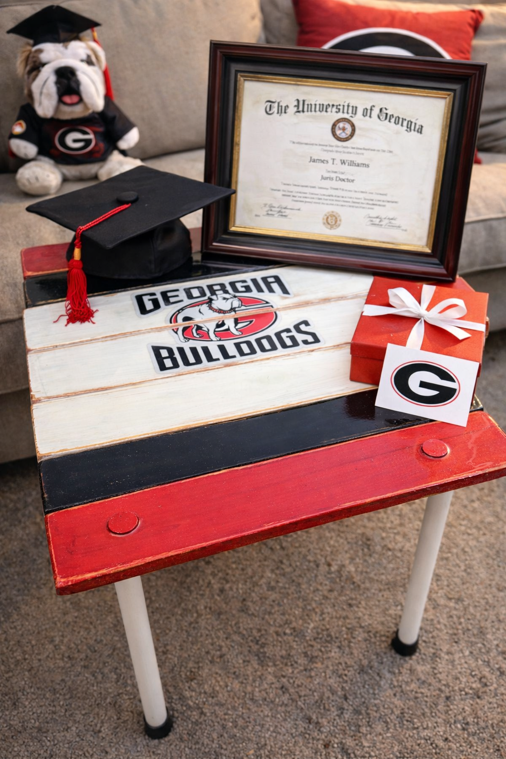 Georgia Bulldogs Roll-Out Table in a Bag