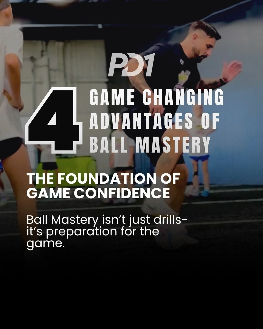 Learning to master the ball effectively is an absolute &ldquo;game day changer&rdquo; on game day. 

Check out how here 👉🏼 swipe left. 

BALL MASTERY ALL THIS WERK AT PD1.