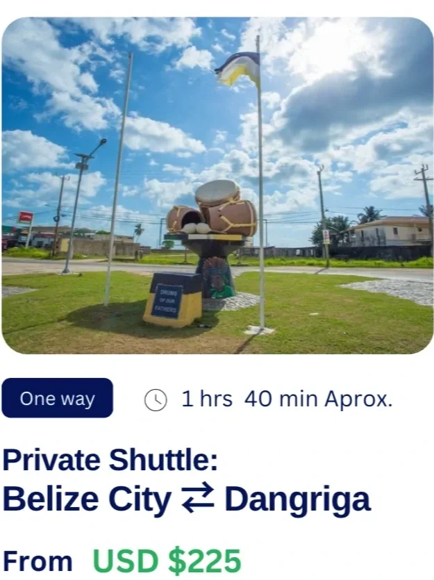 Private transfer from Belize City to Dangriga, Easy Transfer Belize shuttle service