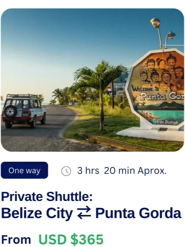 Private transfer from Belize City to Punta Gorda, Easy Transfer Belize shuttle service