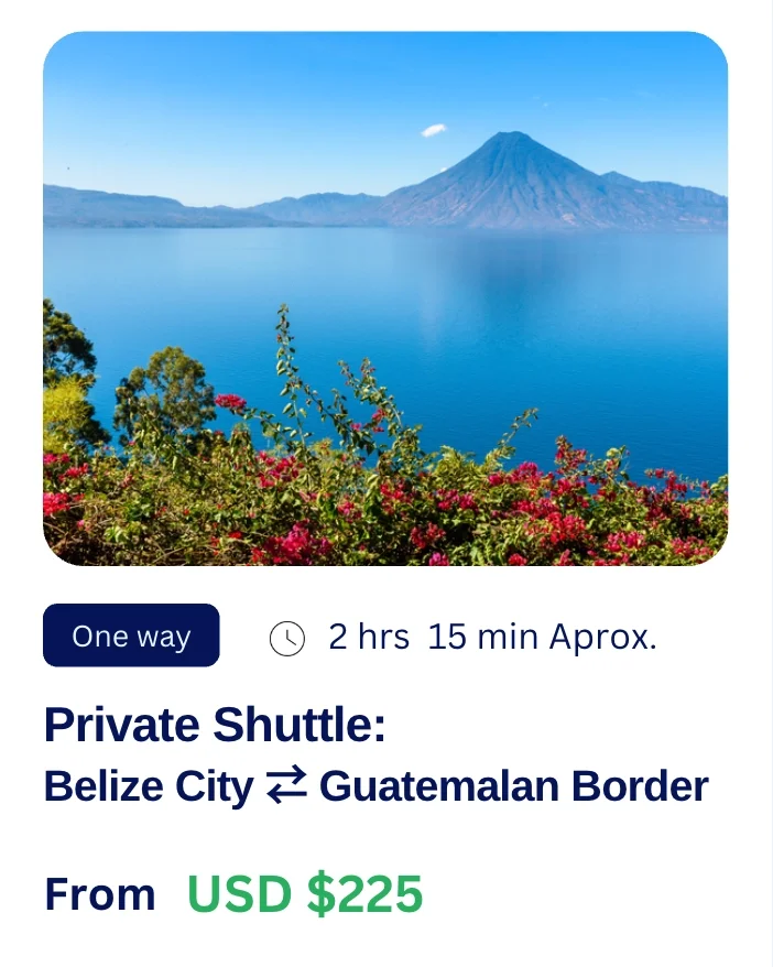 Private transfer from Belize City to Guatemalan border, Easy Transfer Belize shuttle servic