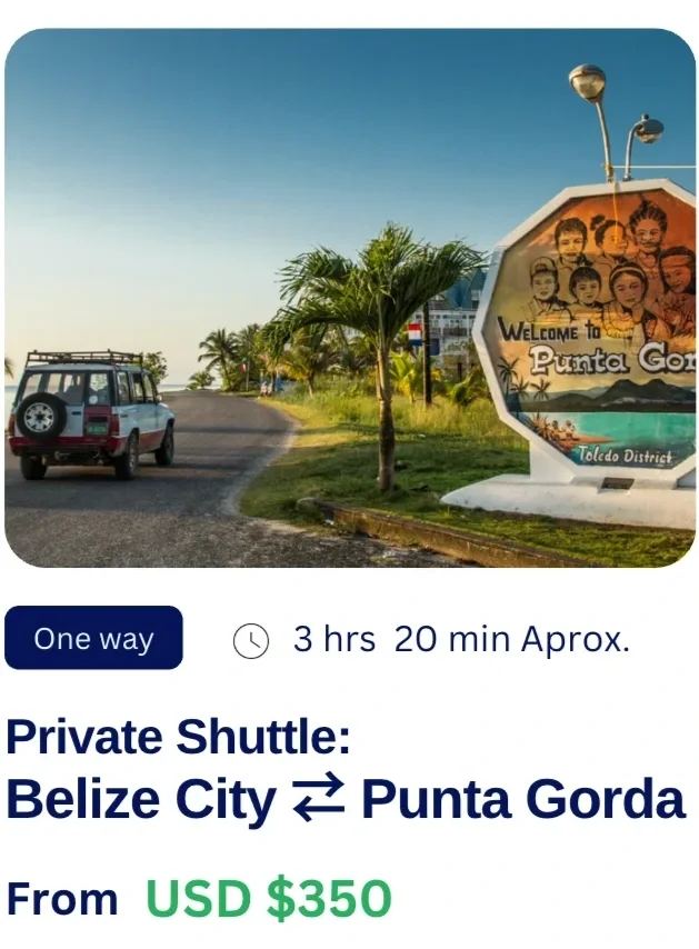 Private transfer from Belize City to Punta Gorda, Easy Transfer Belize shuttle service