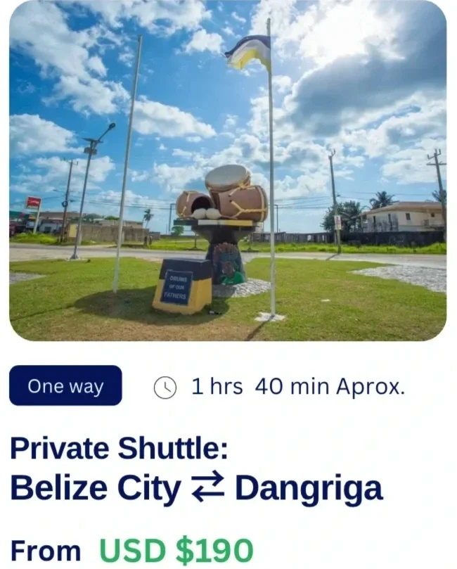Private transfer from Belize City to Dangriga, Easy Transfer Belize shuttle service