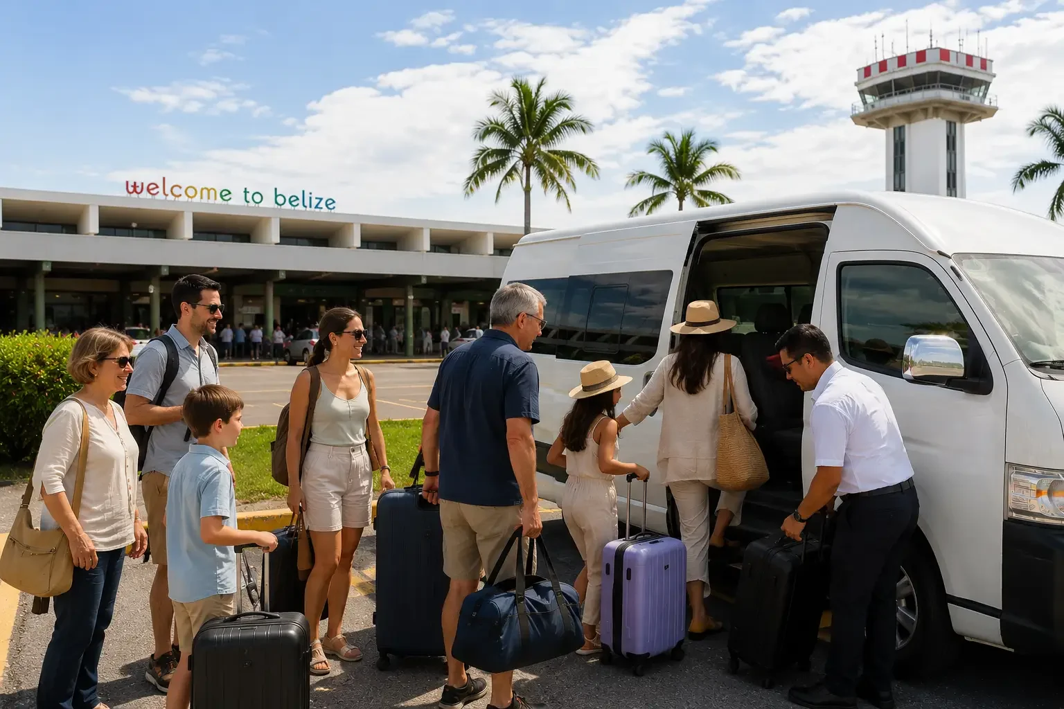 Belize airport group transfer