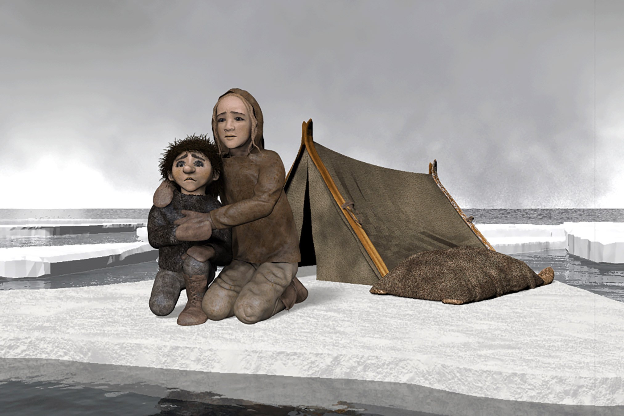Marooned on an ice floe