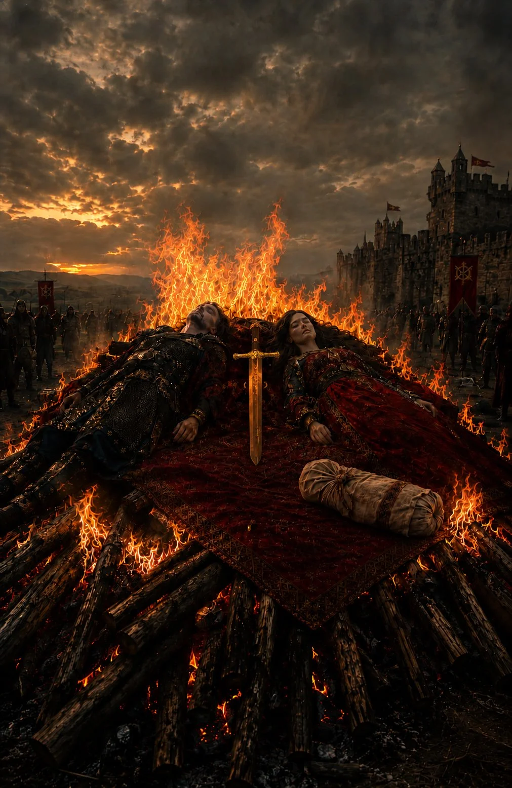 The Funeral Pyre of Sigurd and Brynhild