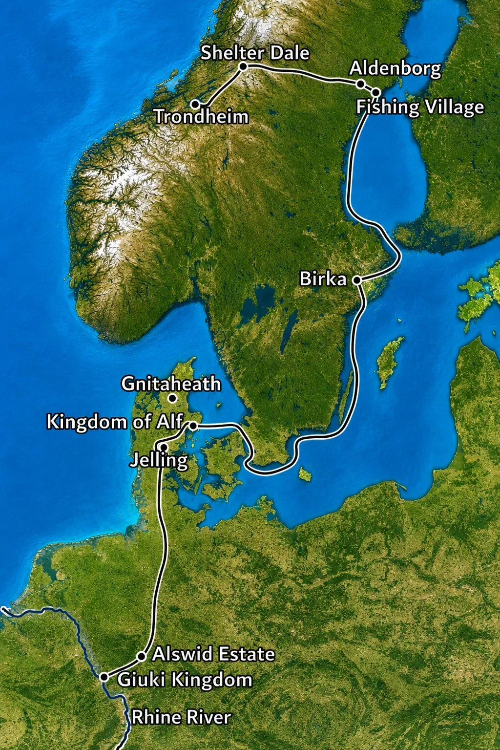 Thora's Journey to the Giuki Kingdom
