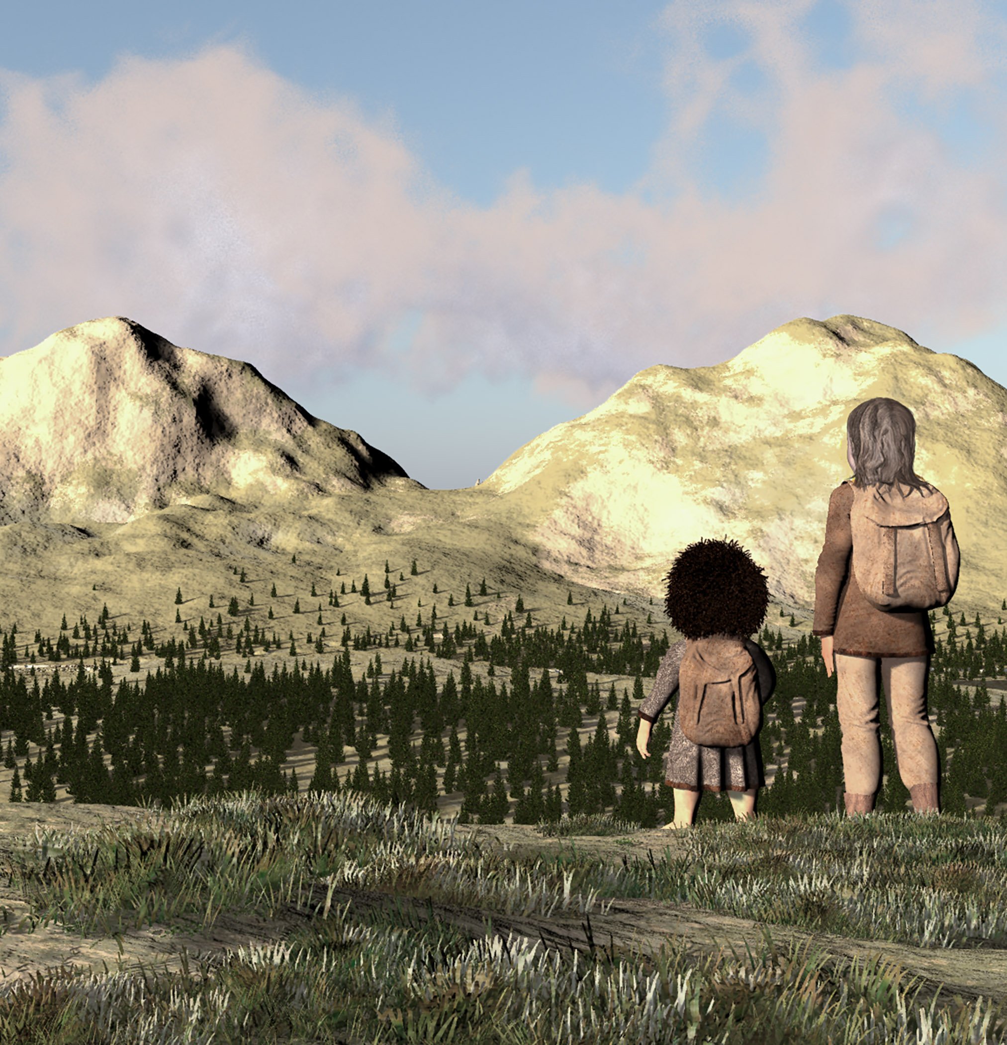 Morn Pass in the distance