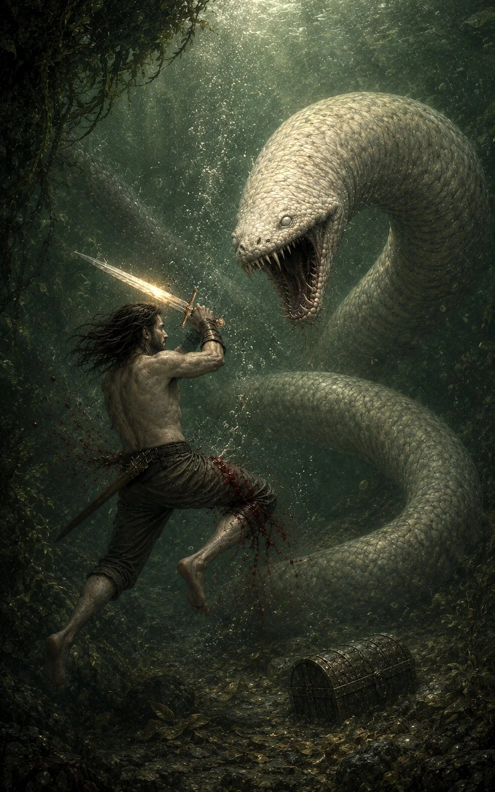Sigmund battles the Serpent