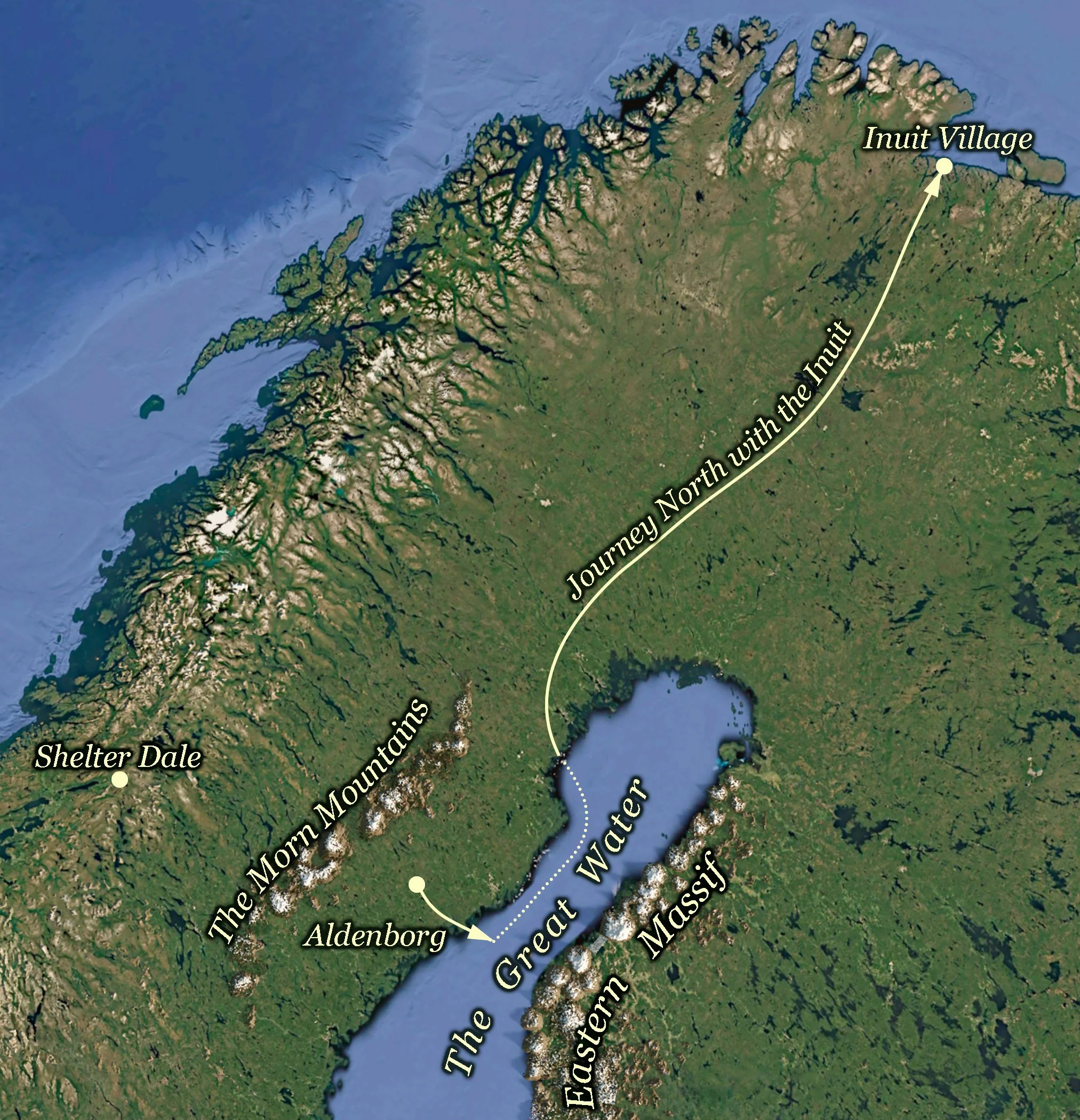 Map of the Journey North