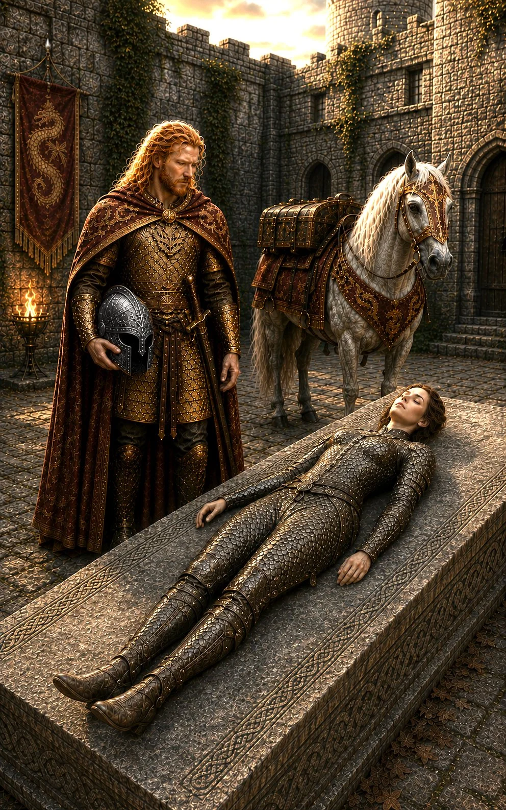 Sigurd finds Brynhild