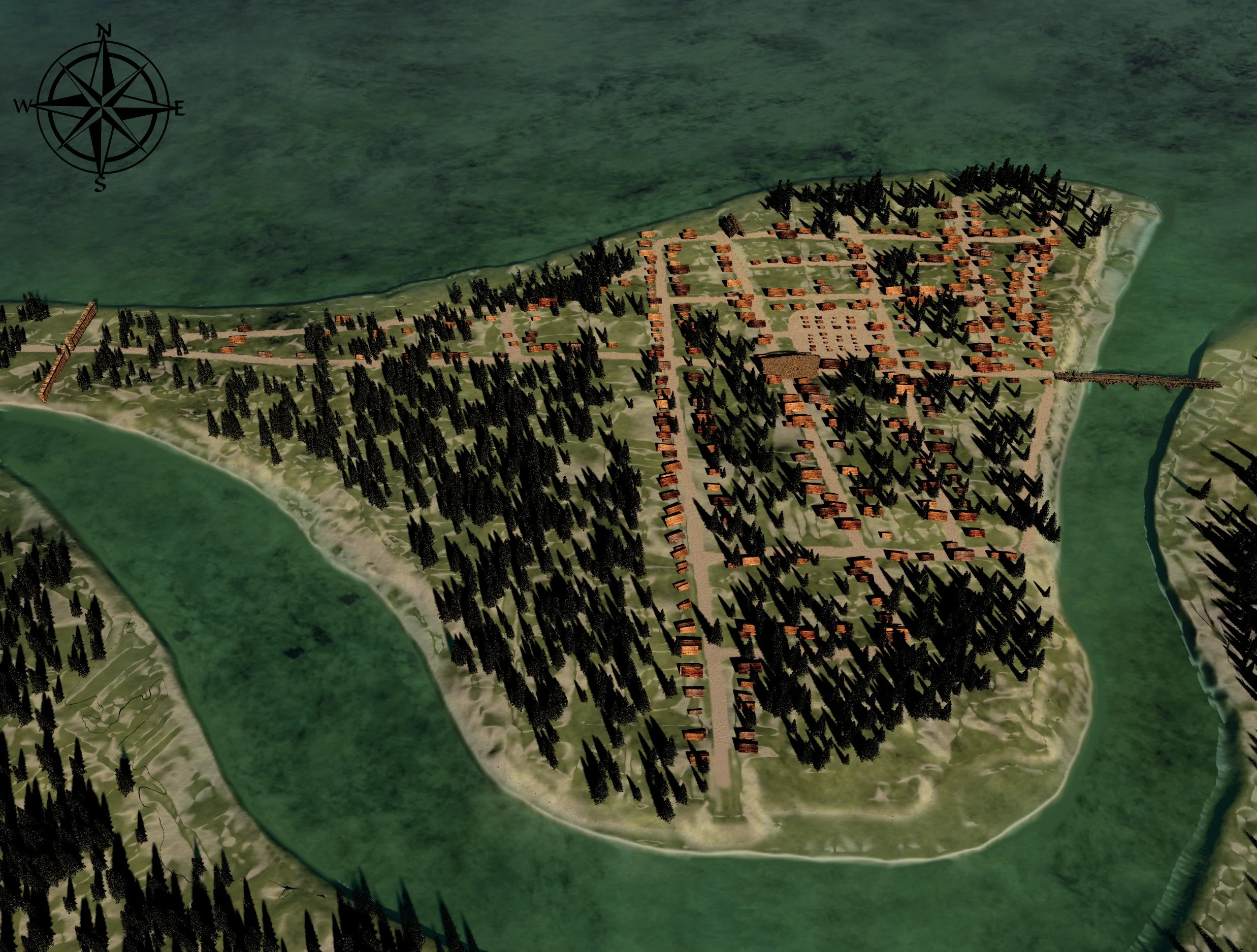 The village of Trondheim