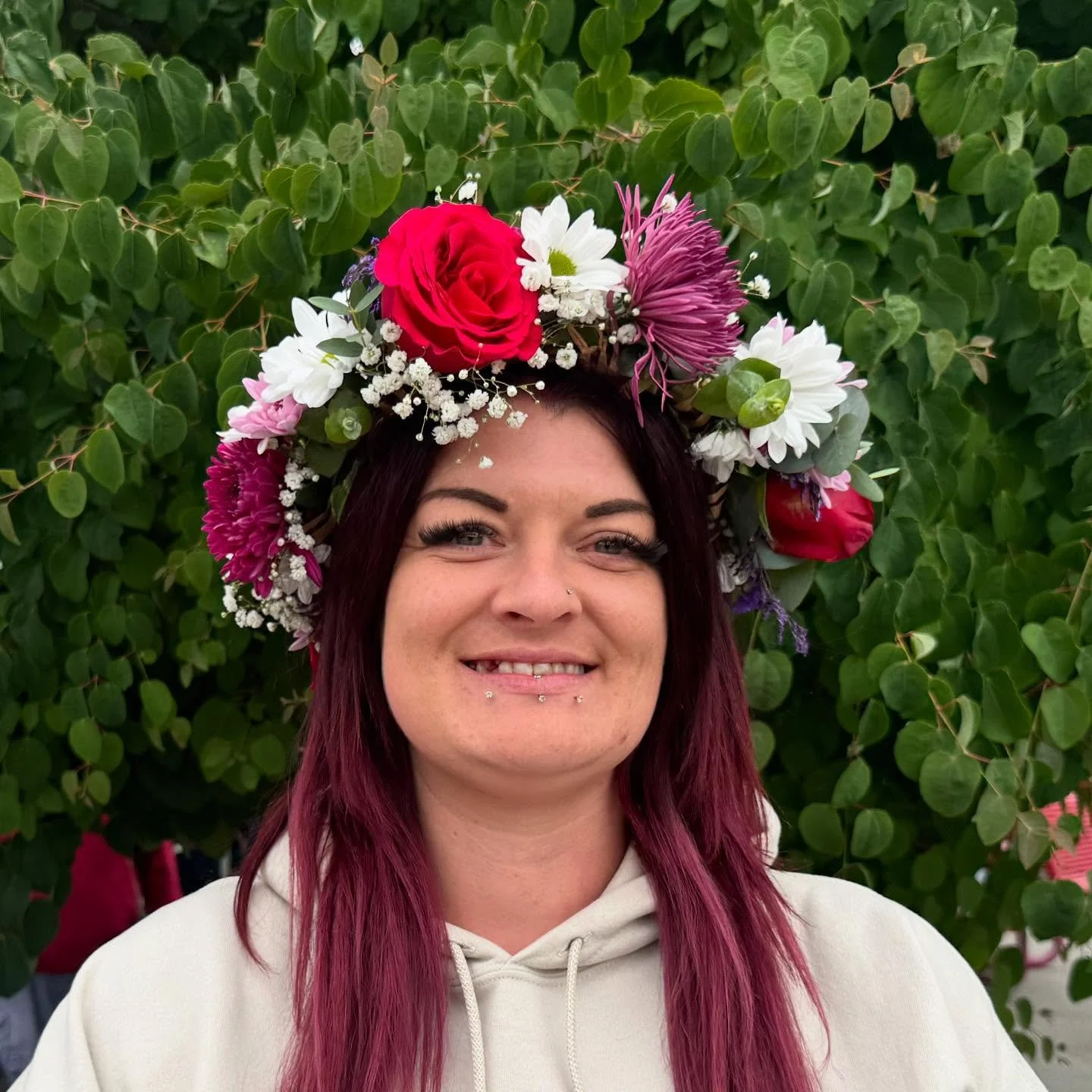 Bravo!  Can you believe this was the first flower crown she had ever made??