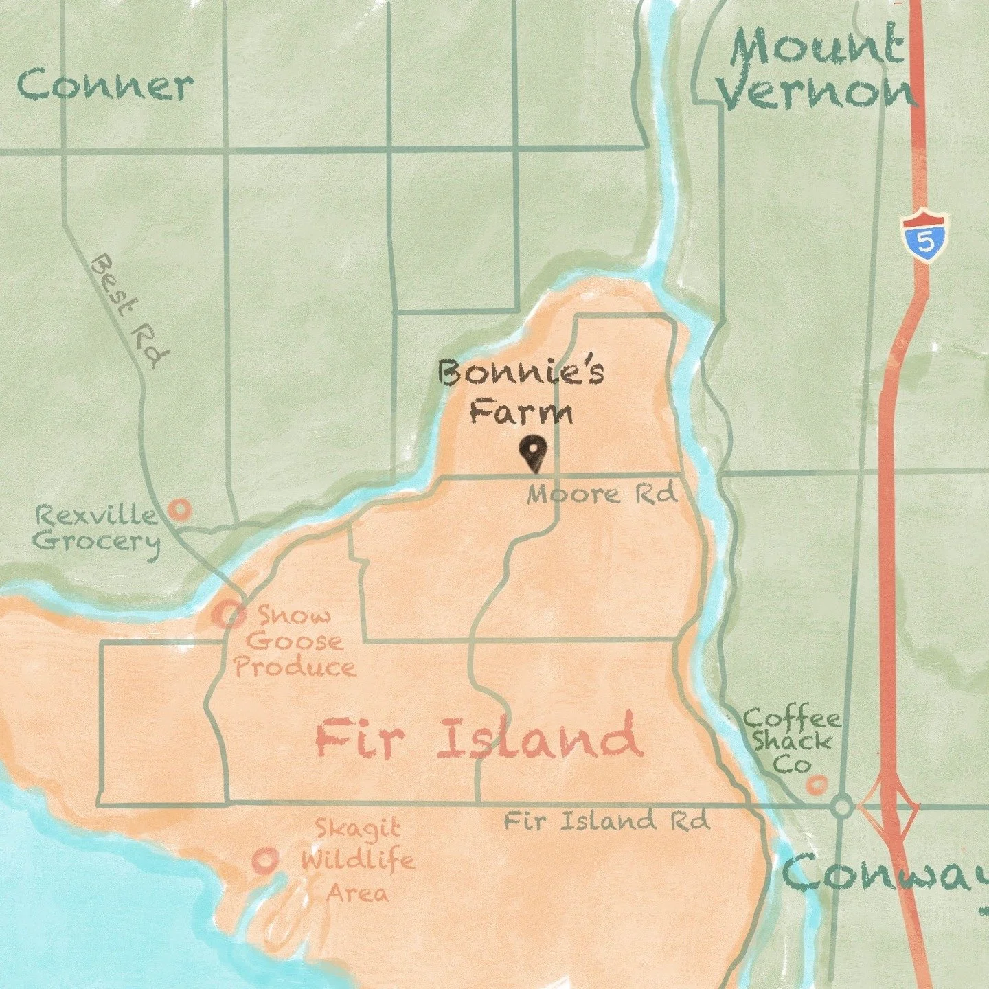 Join us for a delightful flower crown workshop on Bonnies Fir Island Farm! Make it a day trip and grab a slice of pie at the Rexville Grocery. Treat yourself to a cup of coffee and say hi to the friendly folks at Coffee Shack Co in Conway 🥧☕🌸 
&bul