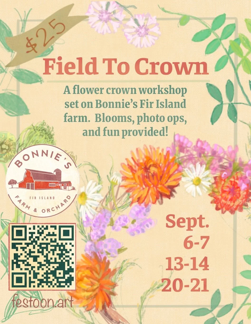 Hope you can make it! 😘 Join the workshop&mdash; Reserve hour seat today http://www.festoon.art/fieldtocrownworkshop
