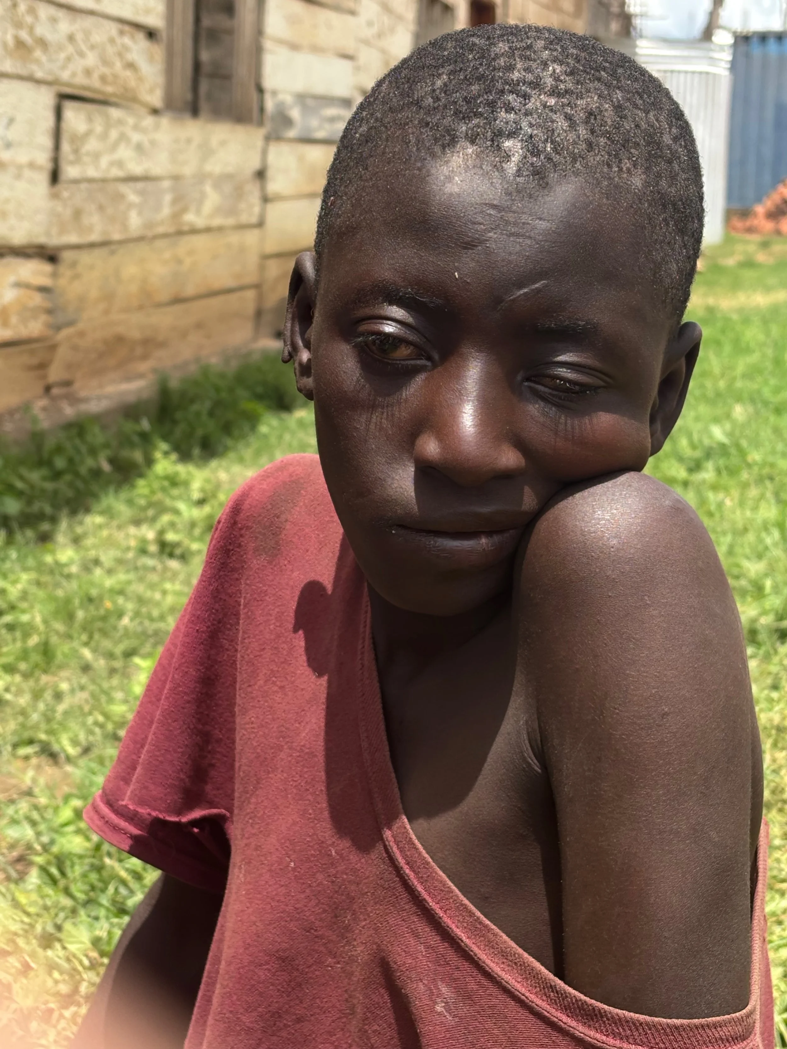 One of the homeless street children