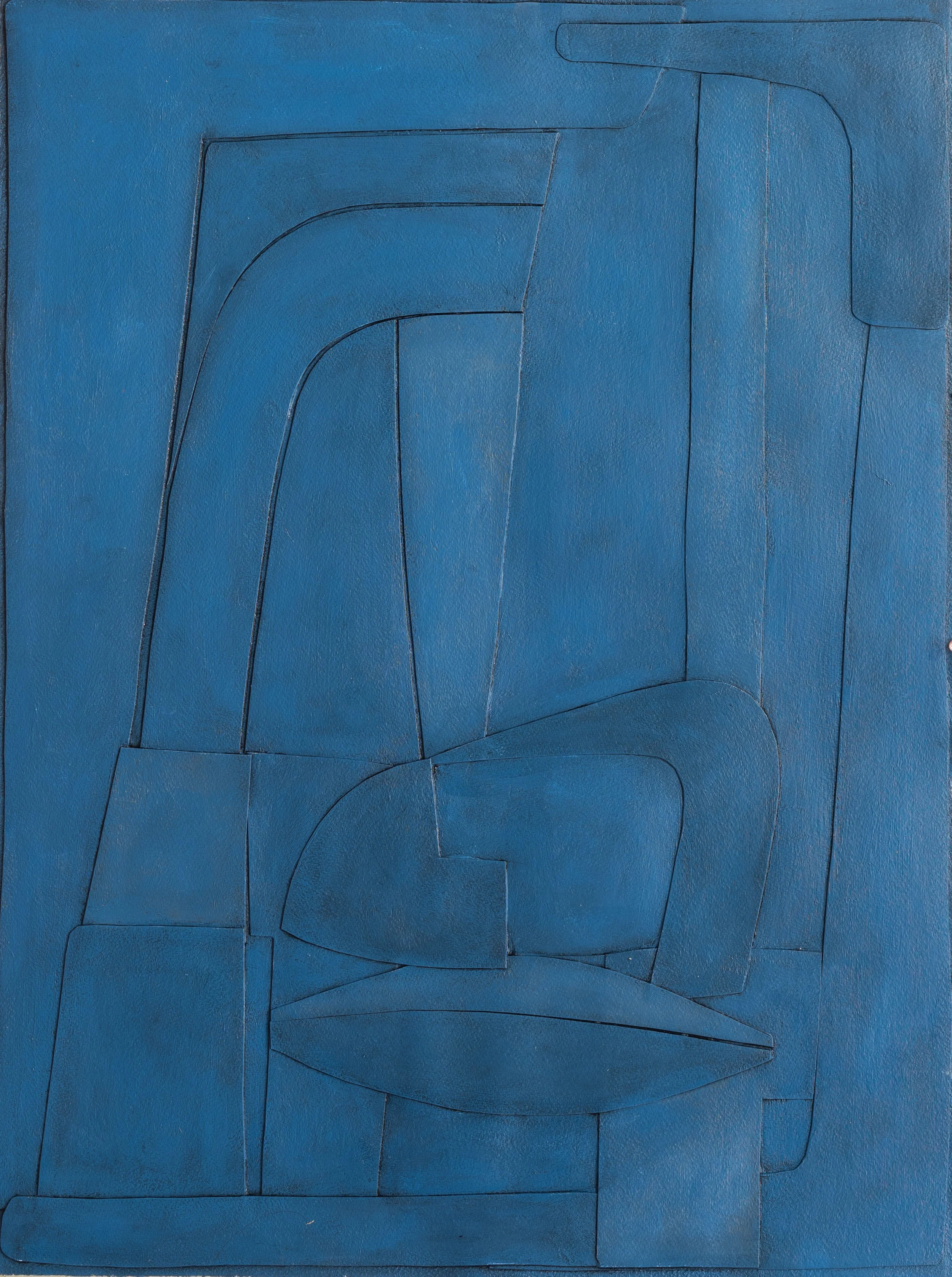 Poker Face Blue 22 x 30