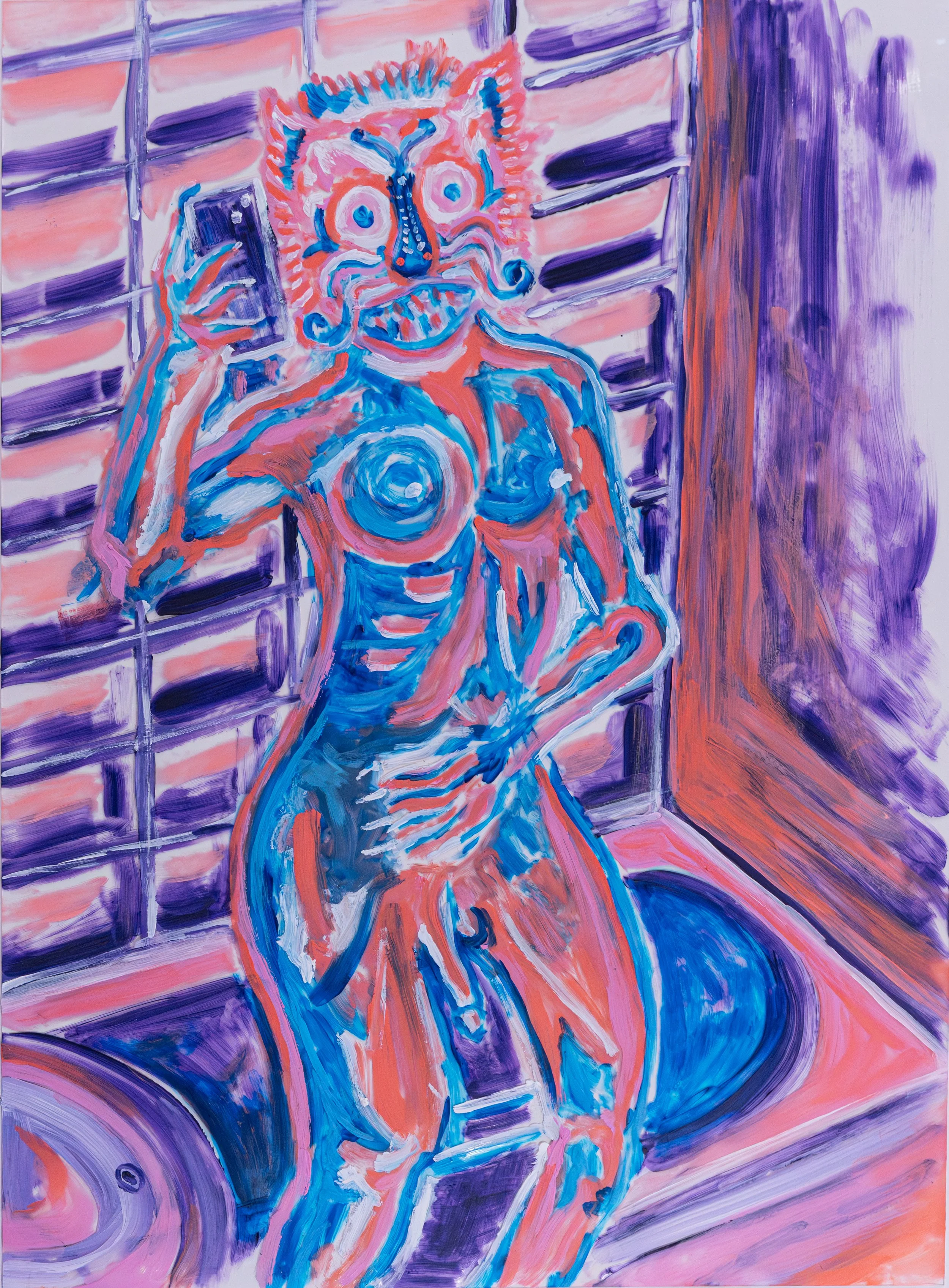 #3 Shower with a lion mask 사자탈을 쓴 샤워