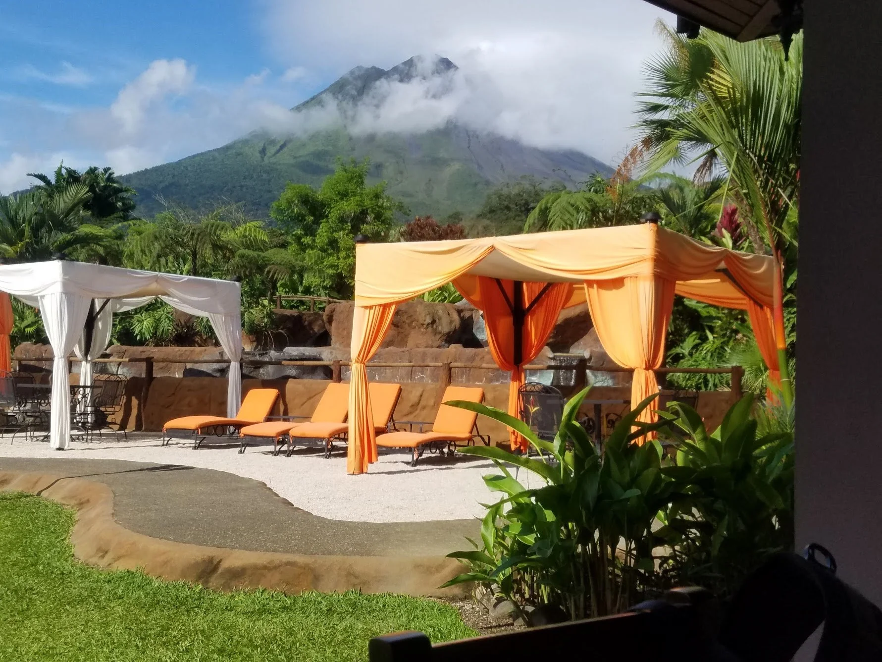 Volcano Lodge and Springs grounds La Fortuna Costa Rica Arenal Volcano