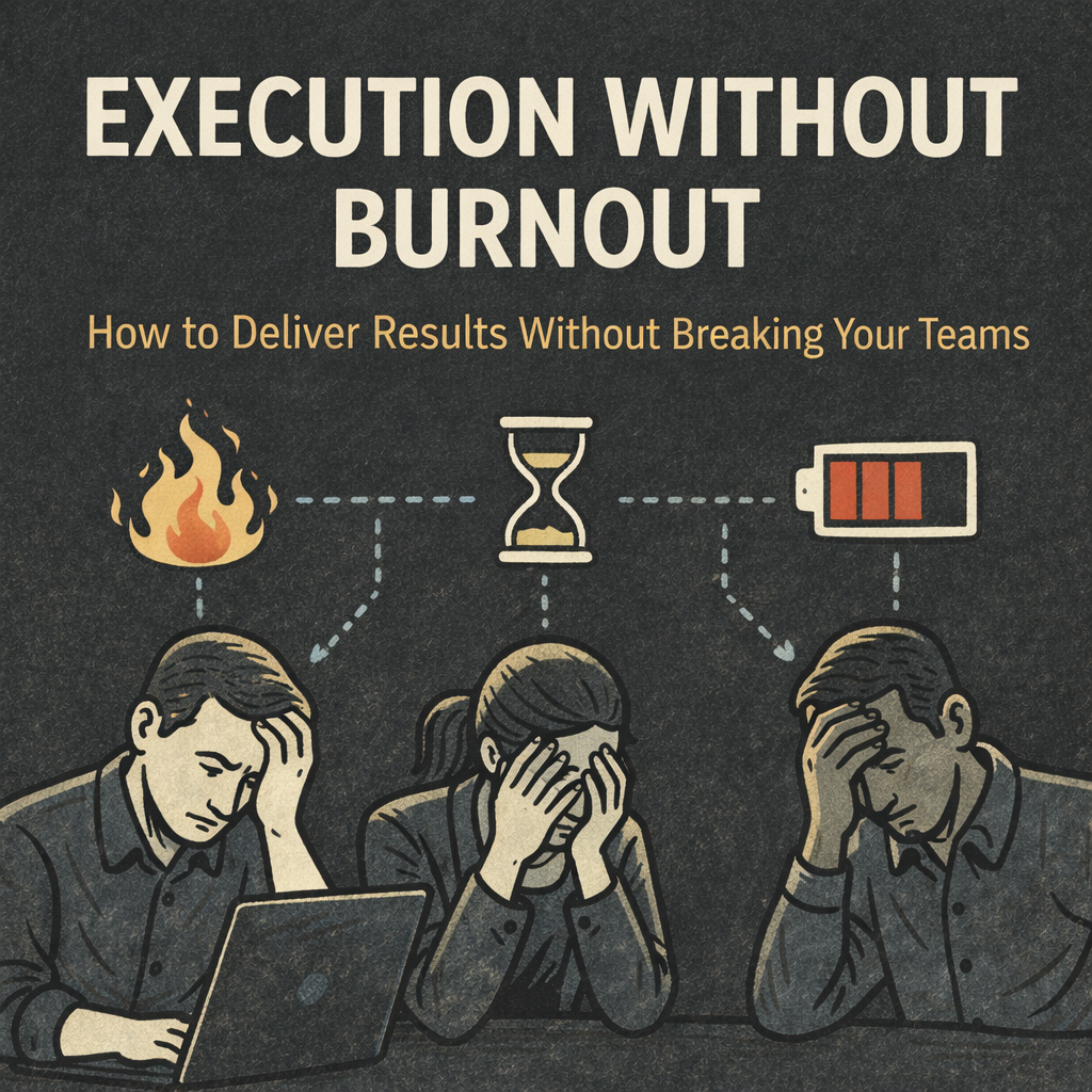 Execution Without Burnout: How to Deliver Results Without Breaking Your Teams