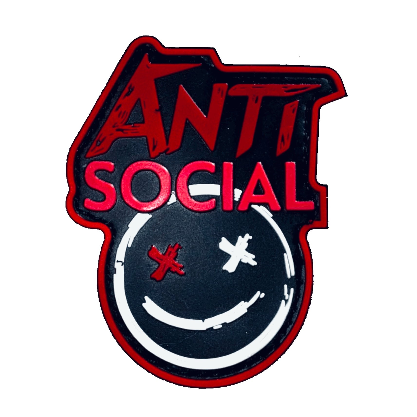 ANTI SOCIAL TEAM PATCH RED
