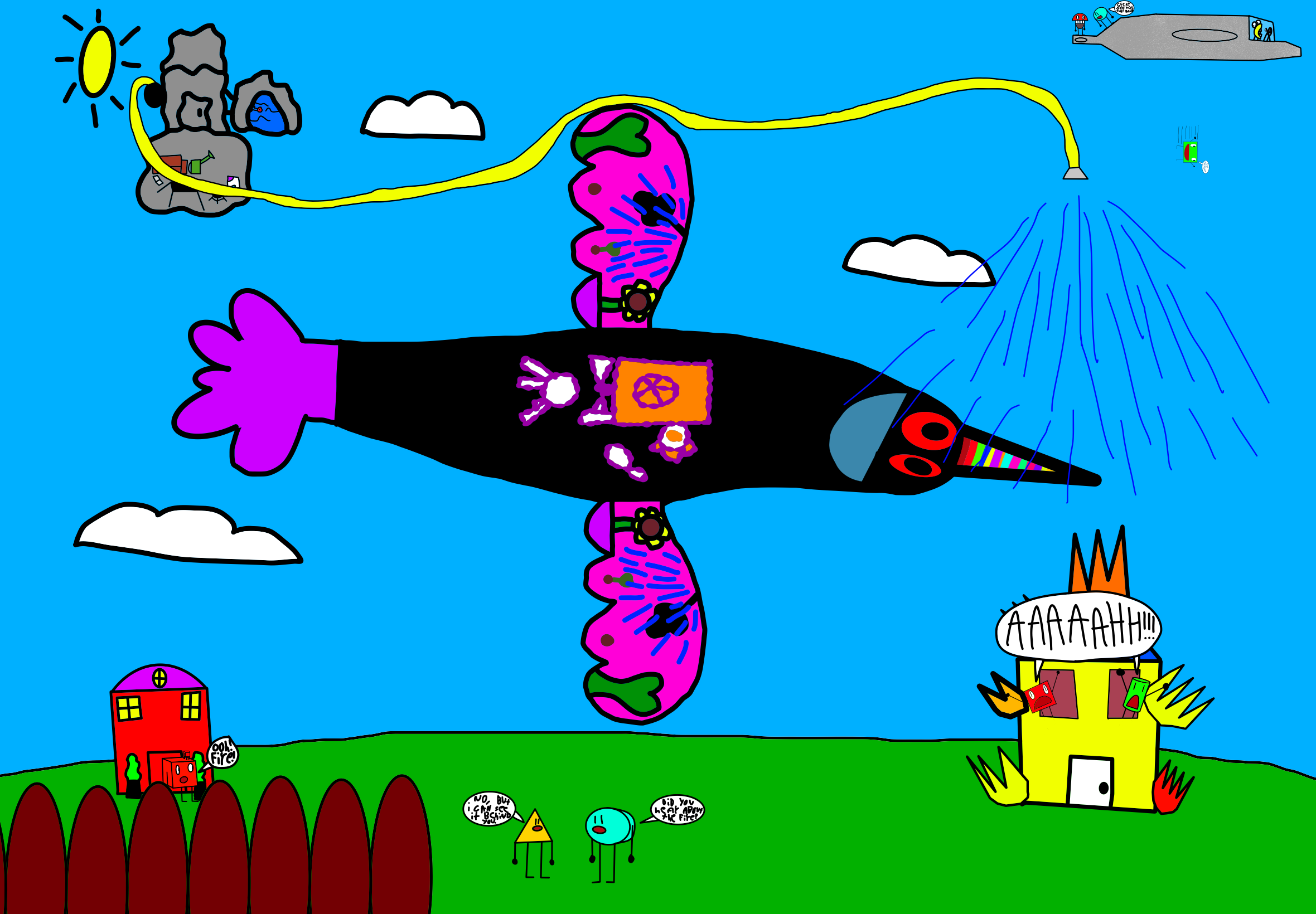 Max putting out a fire.png