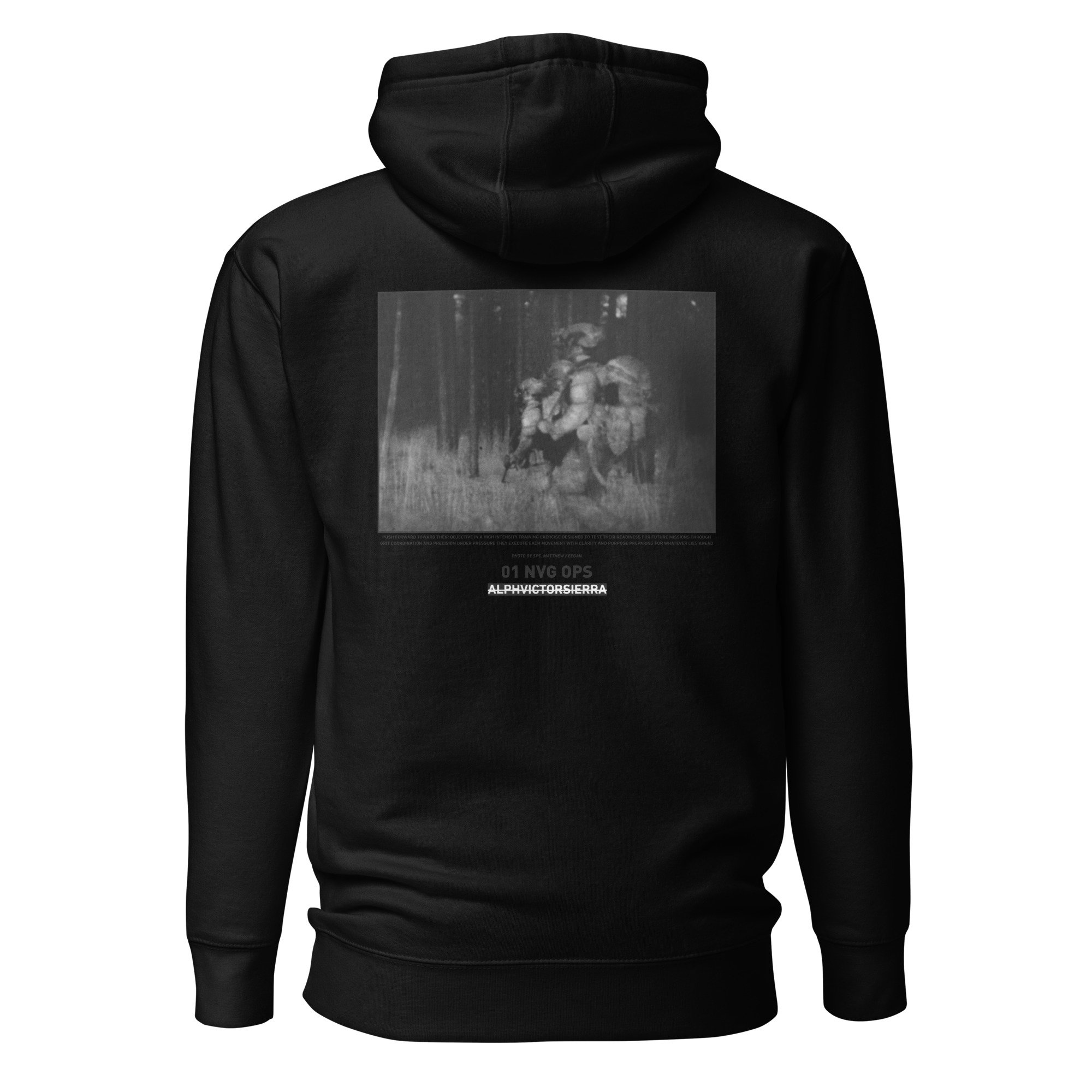 01 NVG OPS HOODIE - black letter