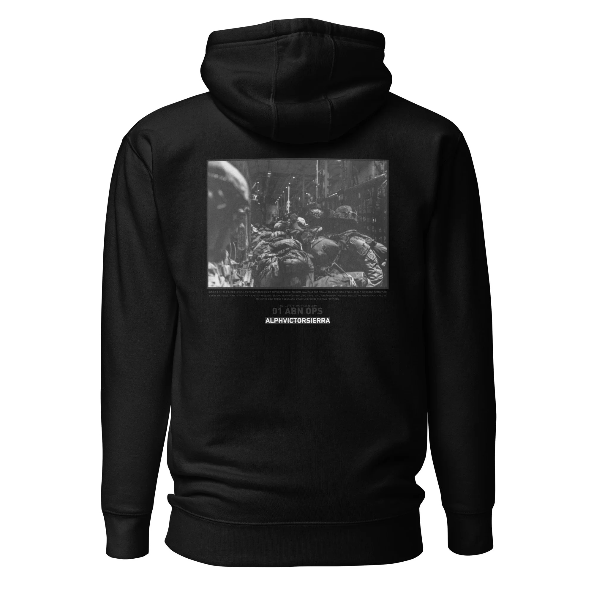 01 ABN OPS HOODIE - black letter