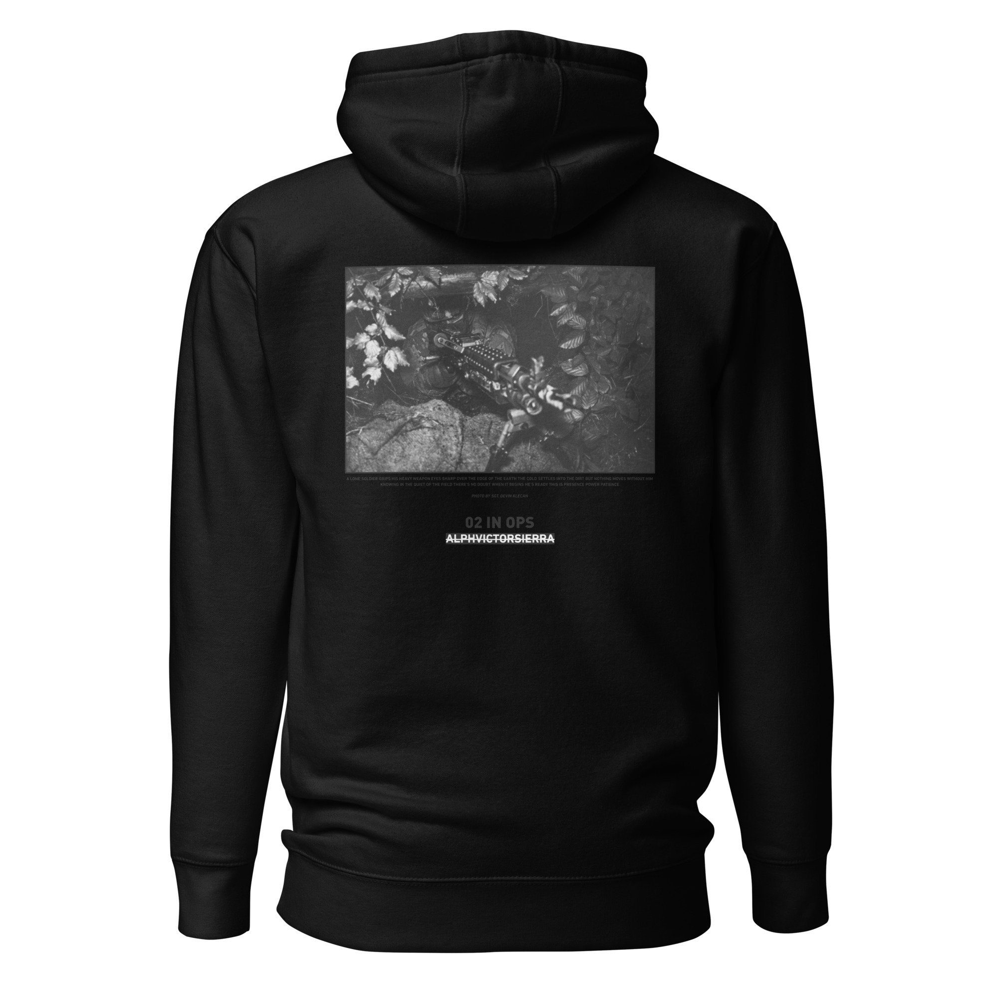 02 IN OPS HOODIE - black letter