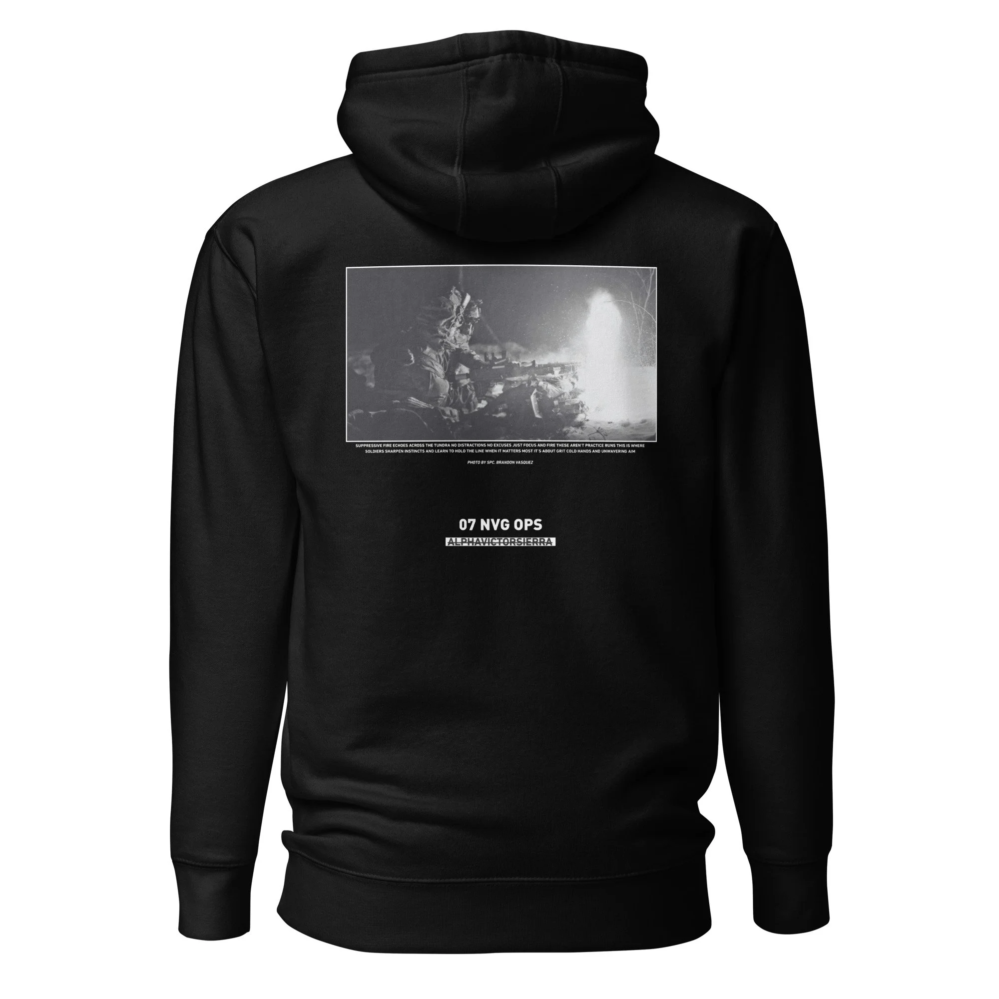 07 NVG OPS HOODIE - white letter