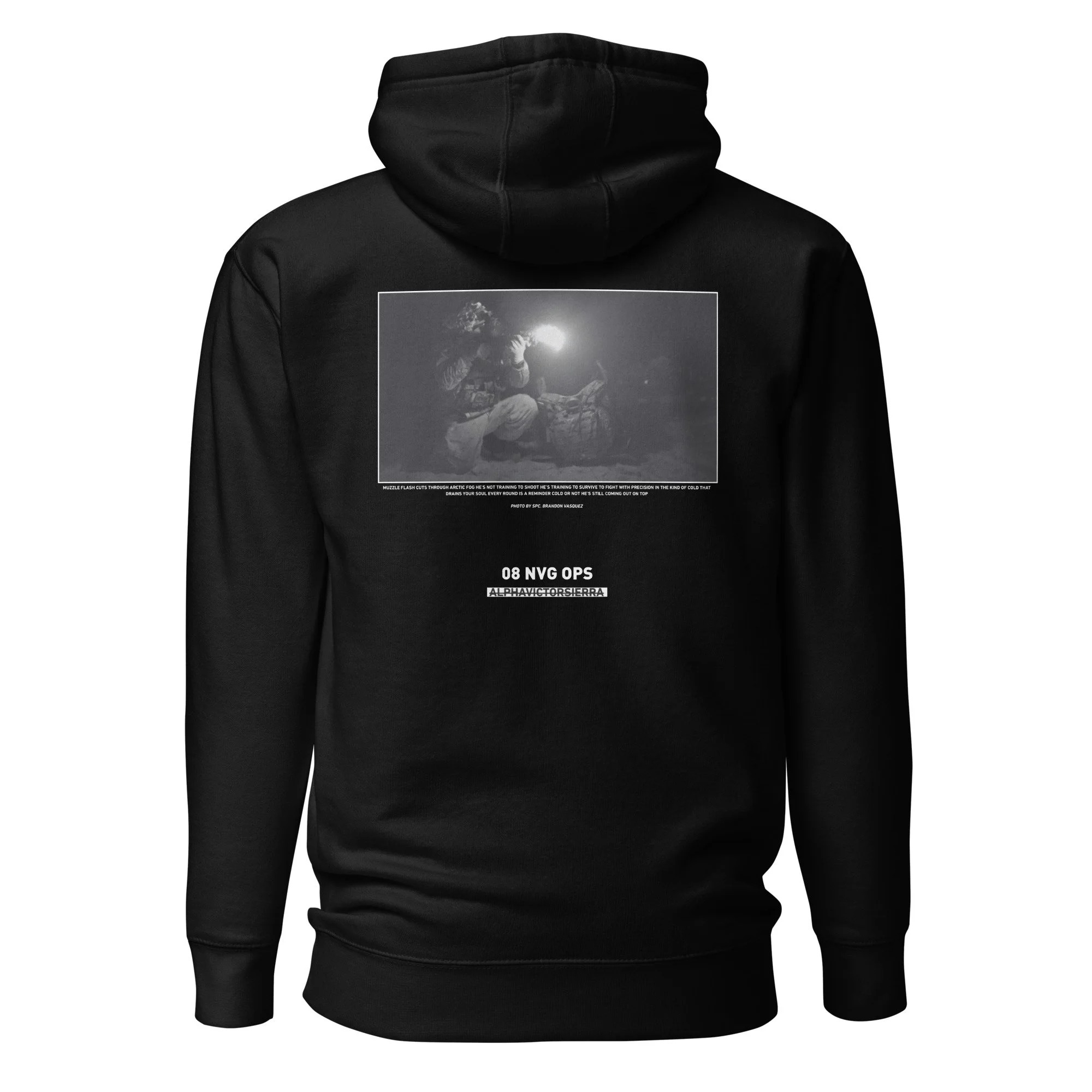 08 NVG OPS HOODIE - white letter