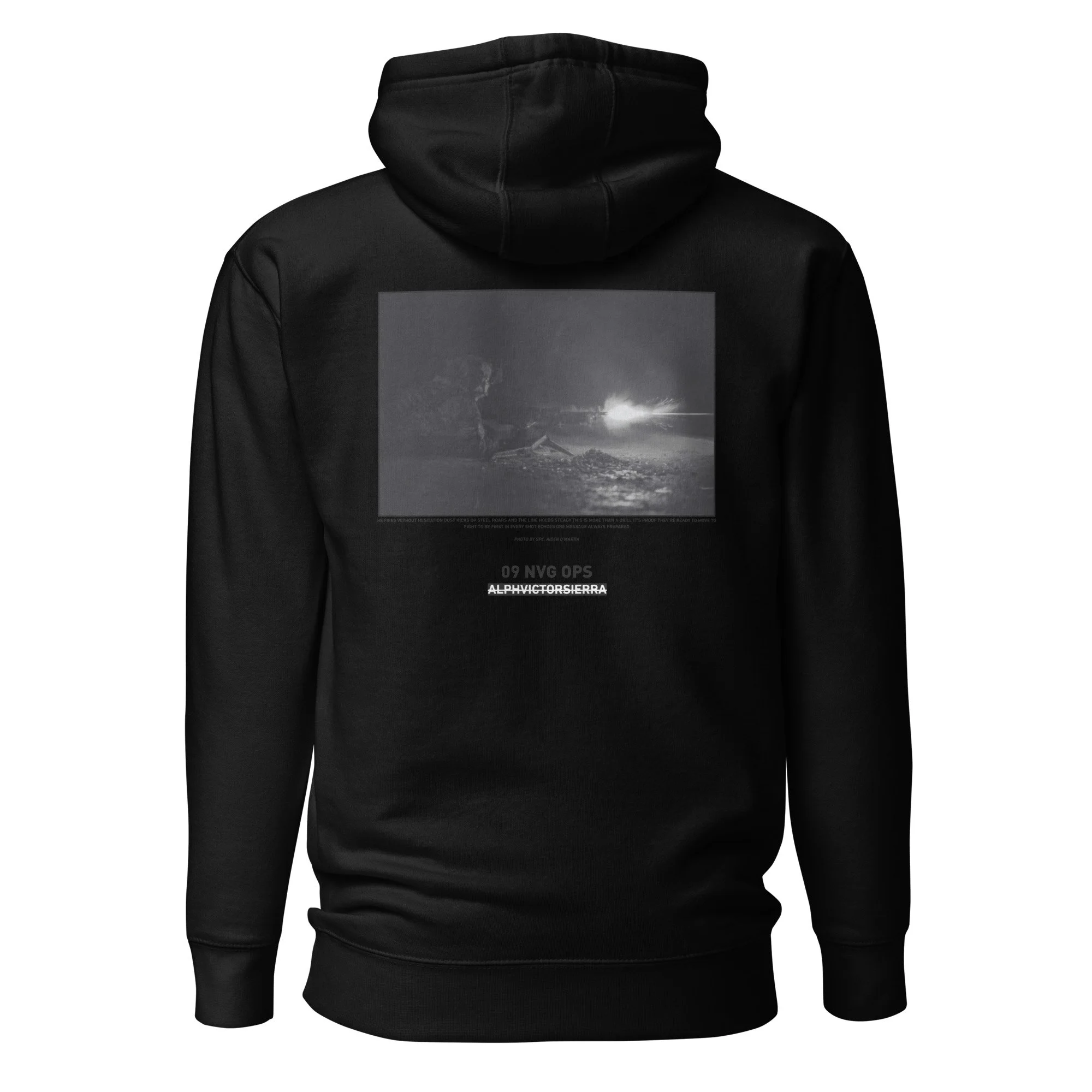 09 NVG OPS HOODIE - black letter