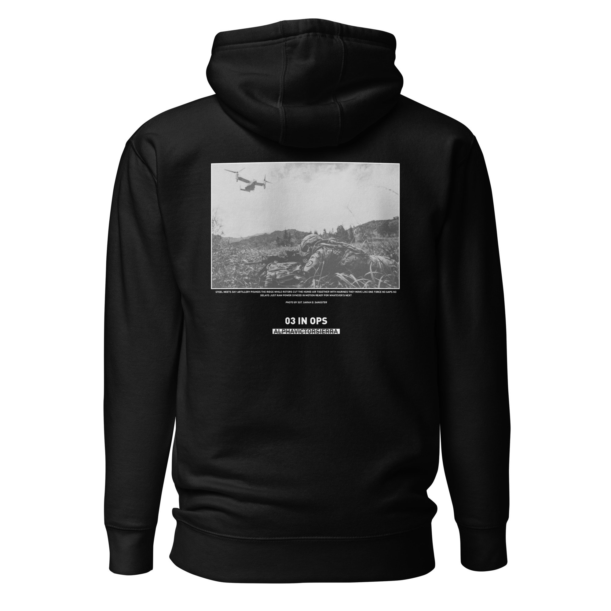 03 IN OPS HOODIE - white letter