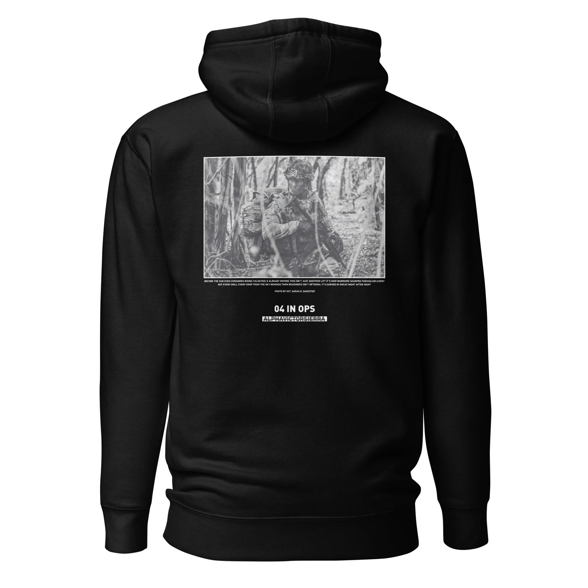 04 IN OPS HOODIE - white letter