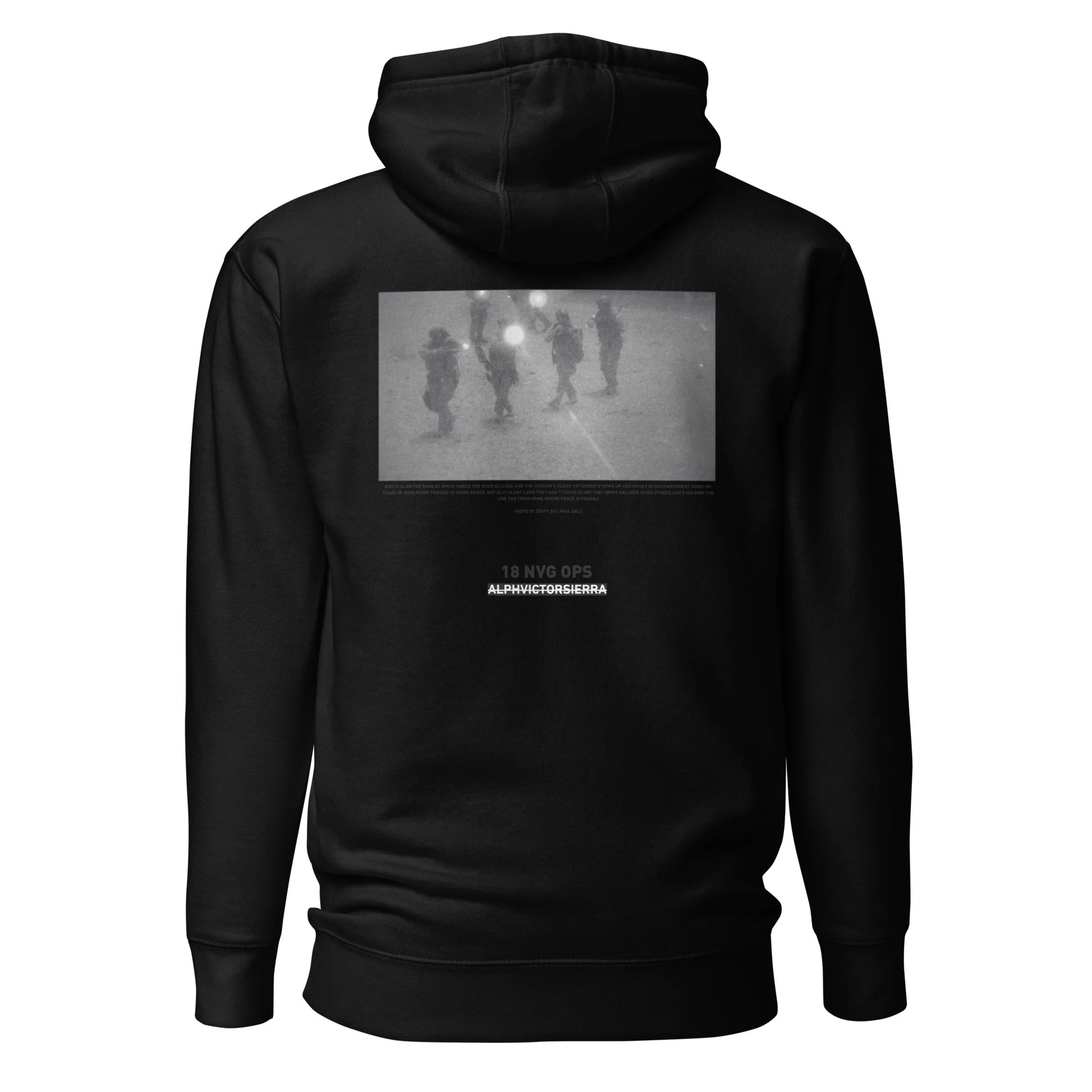 18 NVG OPS HOODIE - black letter