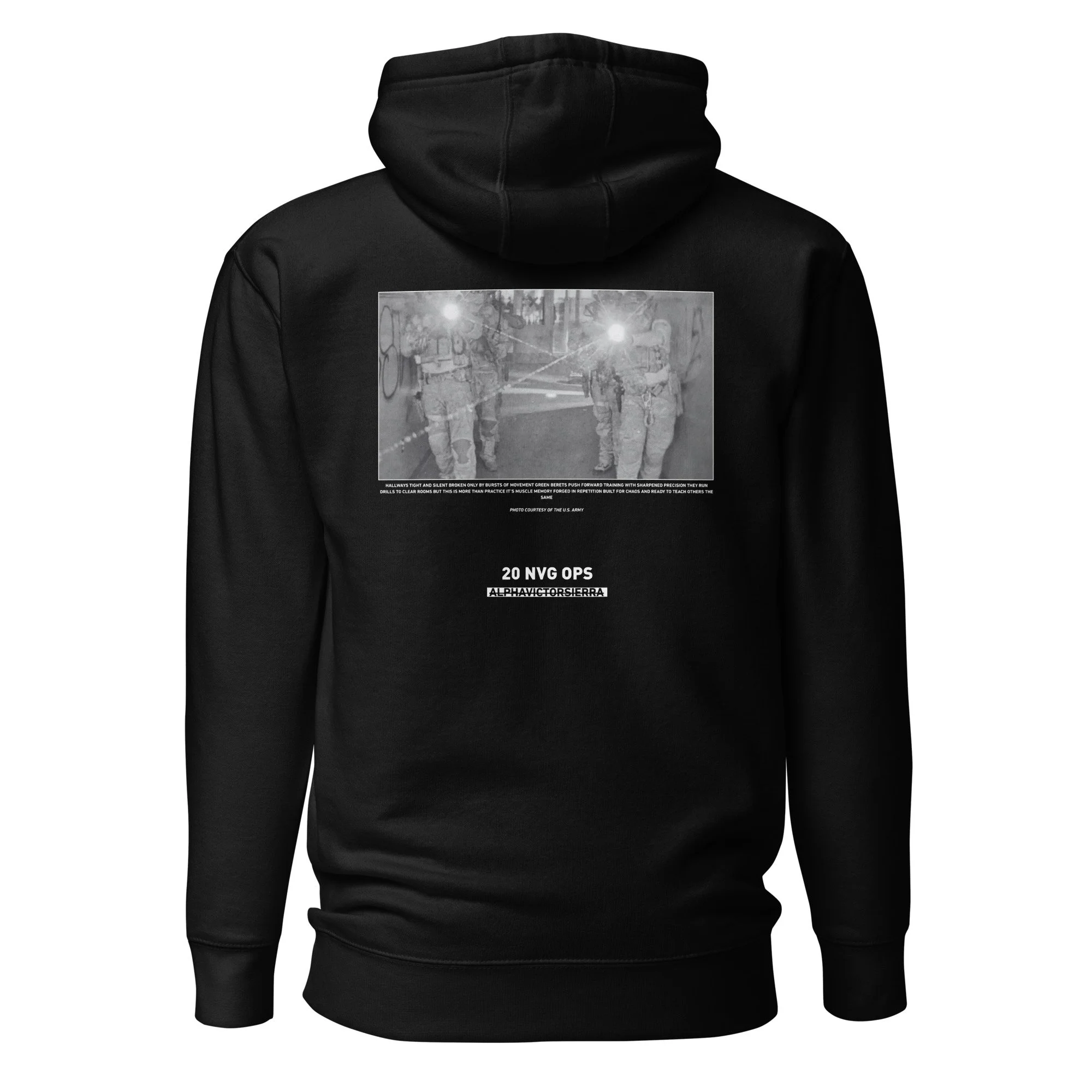 20 NVG OPS HOODIE - white letter