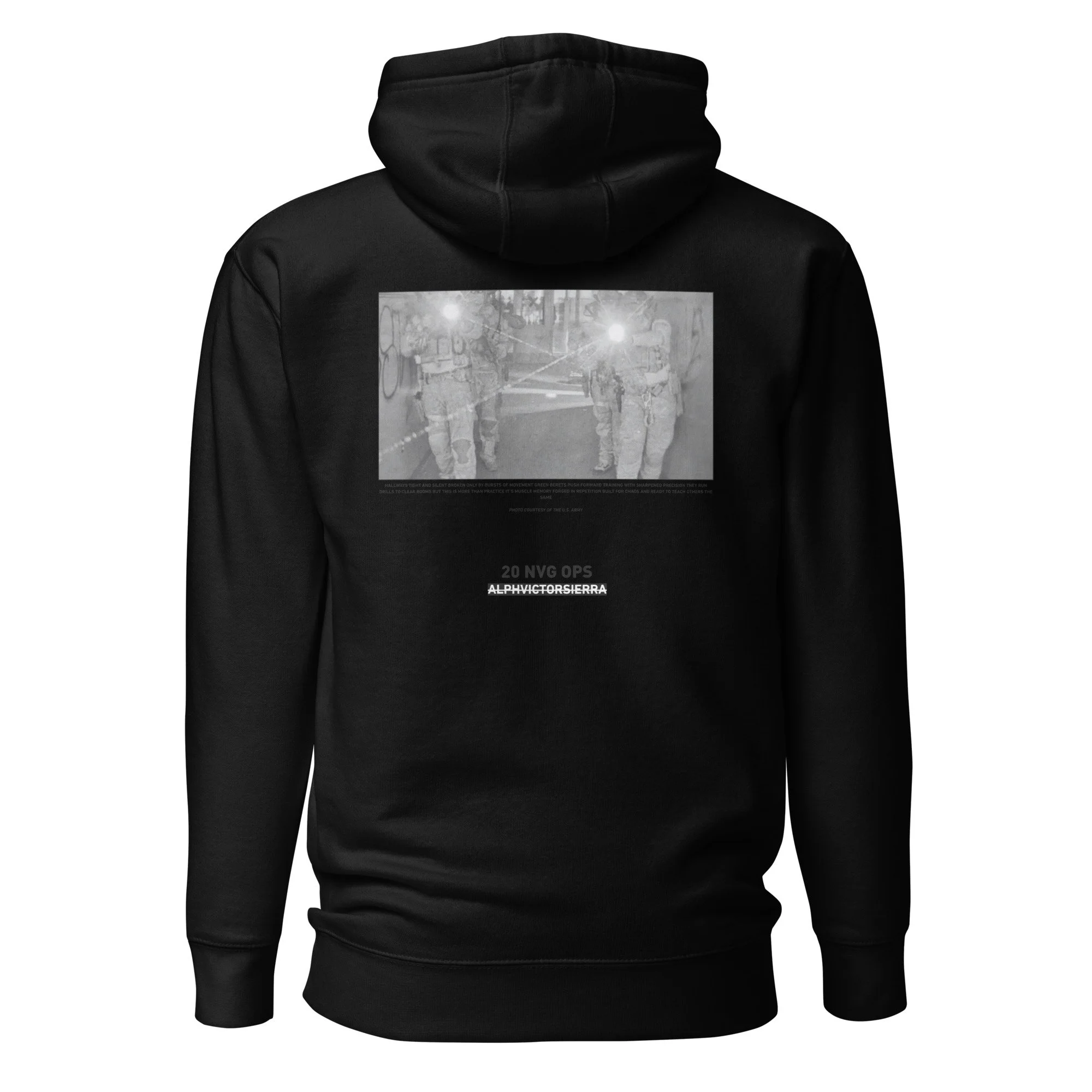 20 NVG OPS HOODIE - black letter